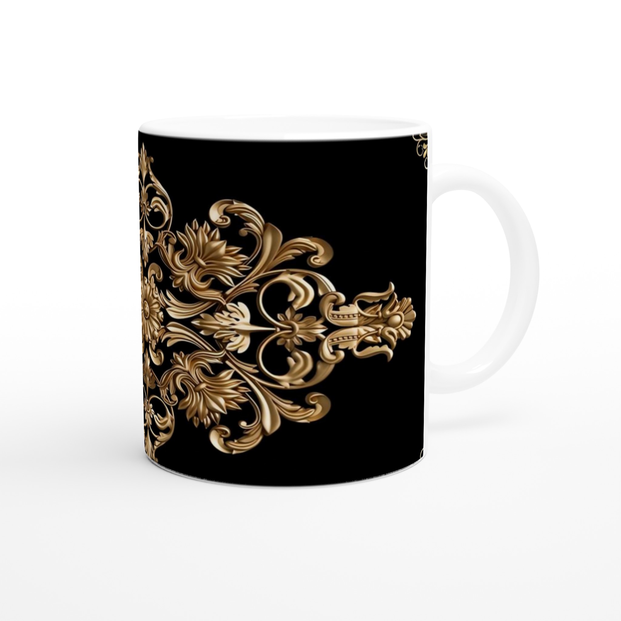 Elegant Vit 11oz Keramikmugg med Lyxigt Guldmönster – Välj Din Färg och Stil 9 35b9ce0b-43f9-44ed-b202-e843e507ad63
