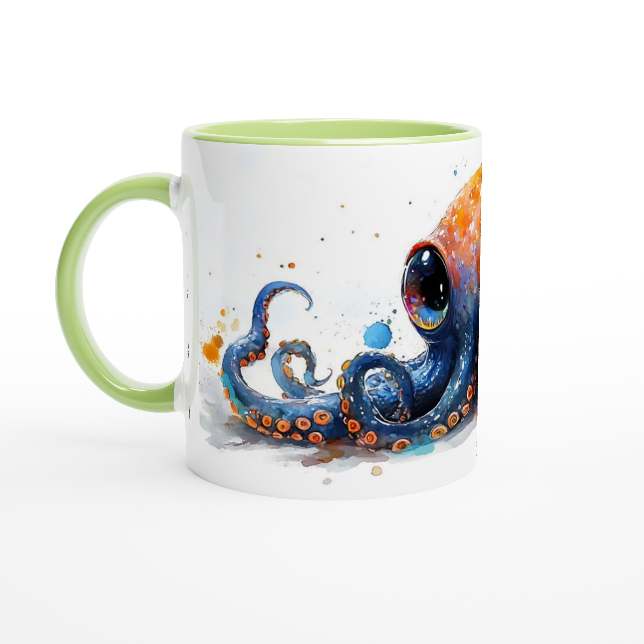 Bläckfisk Mugg – Färgglad Akvarell Bläckfisk Keramisk Mugg 11oz – Perfekt för Konstälskare 7 35c0fdfb-c5f4-47cc-9a76-76261962666a