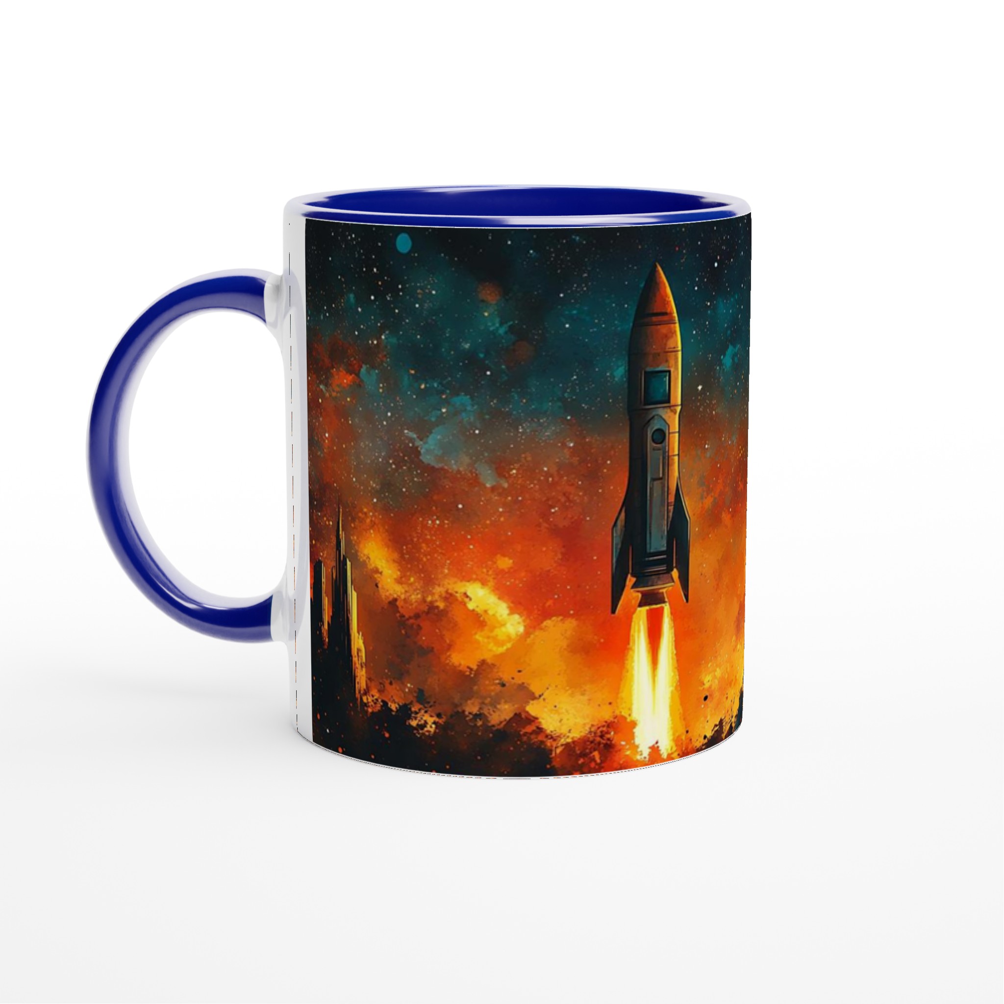 Rymdraket vid solnedgång - Keramisk Mugg 11oz - Välj din färg 2 35c292ad-c541-4cc8-b5e6-ca530b132673