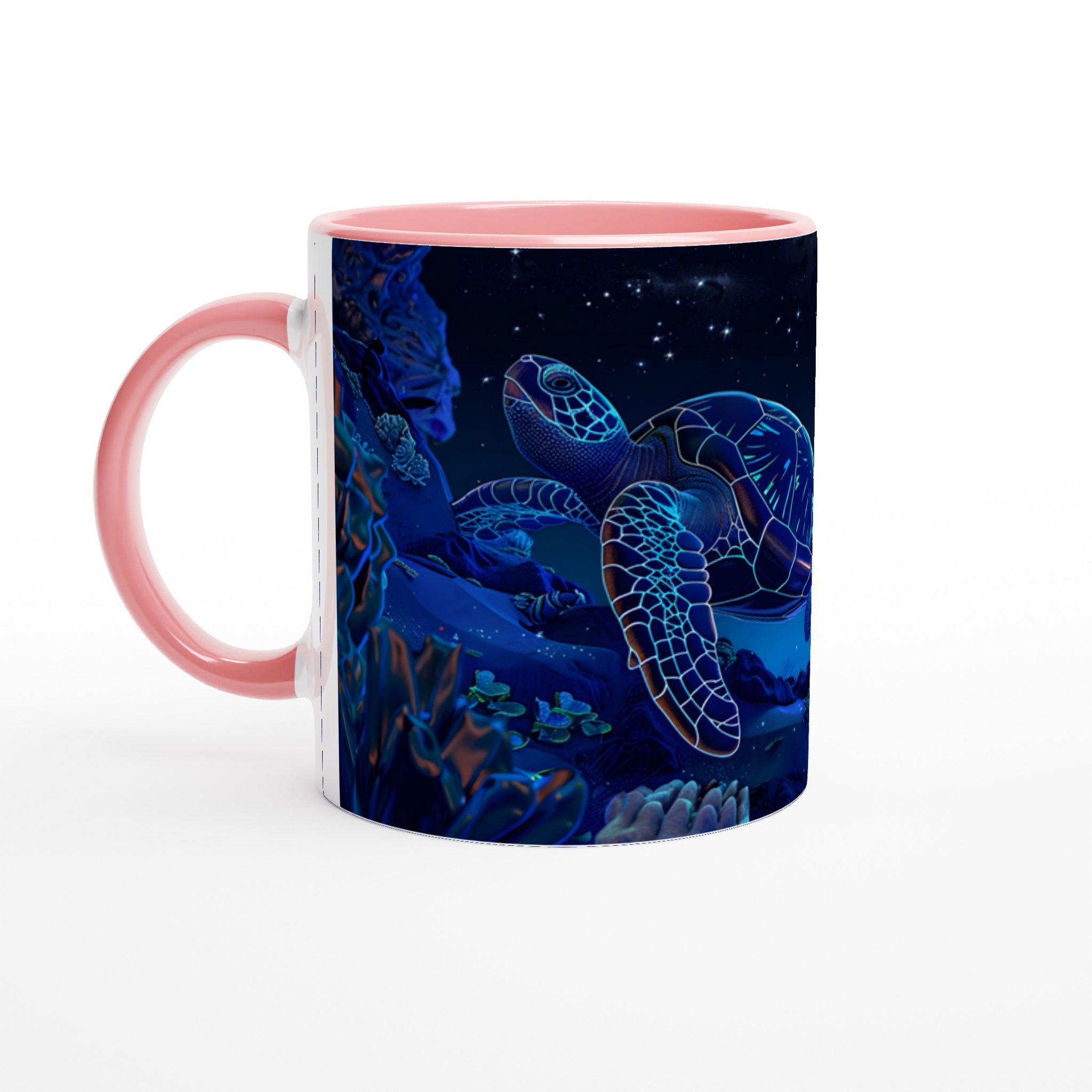 Kosmisk havssköldpadda 11oz keramikmugg – Drömsk nattmotiv i ditt val av färg 6 35fcdcae-5a87-478e-bba7-45fec07cb4b0