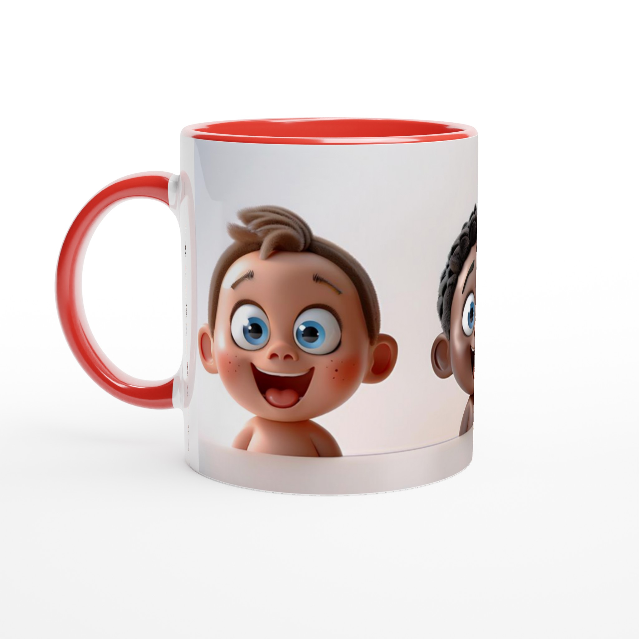 Lekfulla Bebisansikten 11oz Keramisk Mugg – Färgglad Design för Glada Stunder 5 35ff4867-213c-44dc-b855-1b1b1de1bfd7