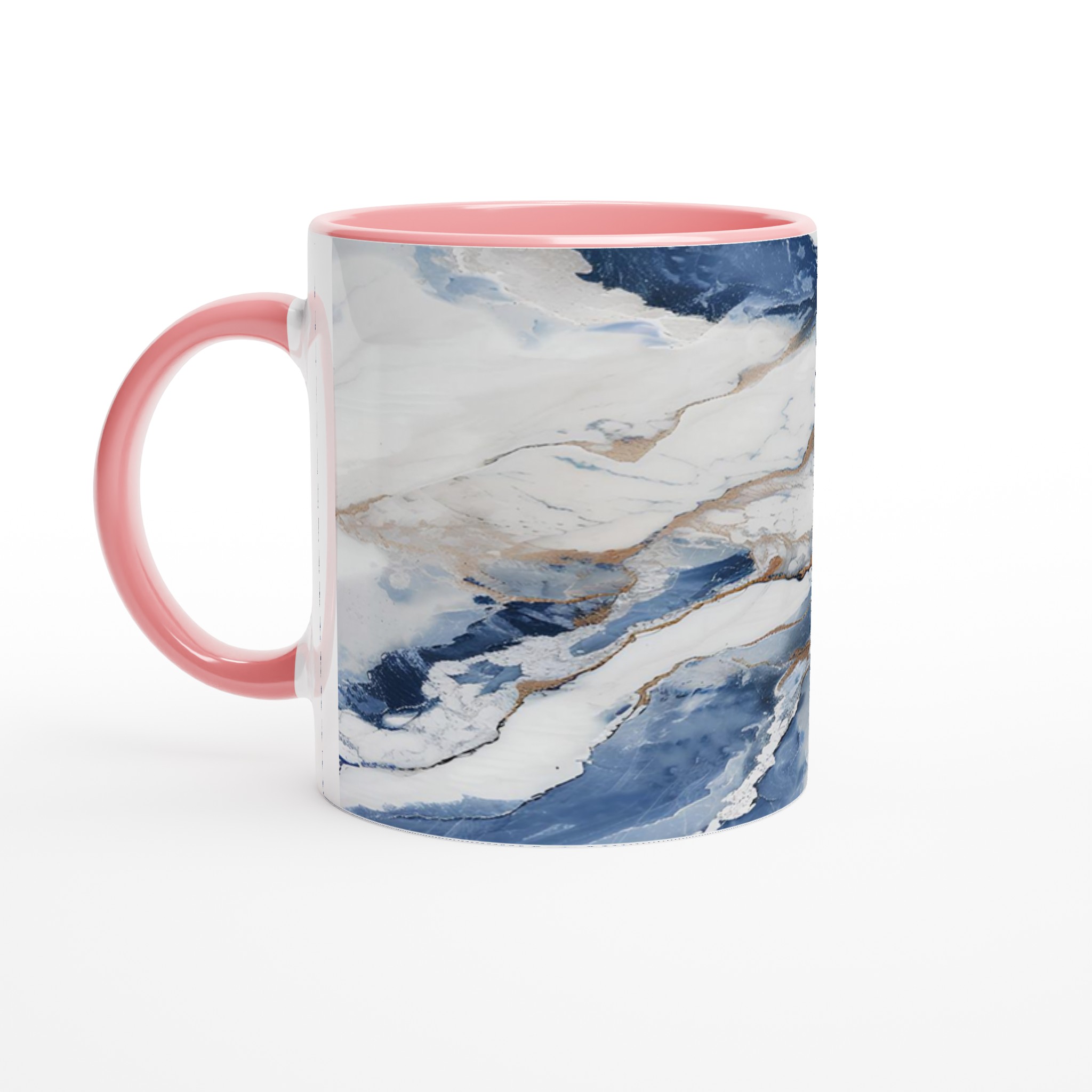Abstrakt Marmor Mugg – Blå & Guld Konst för Din Kaffestund, 11oz Keramik 6 360c6c82-563e-4620-9a73-ef172ead65b9