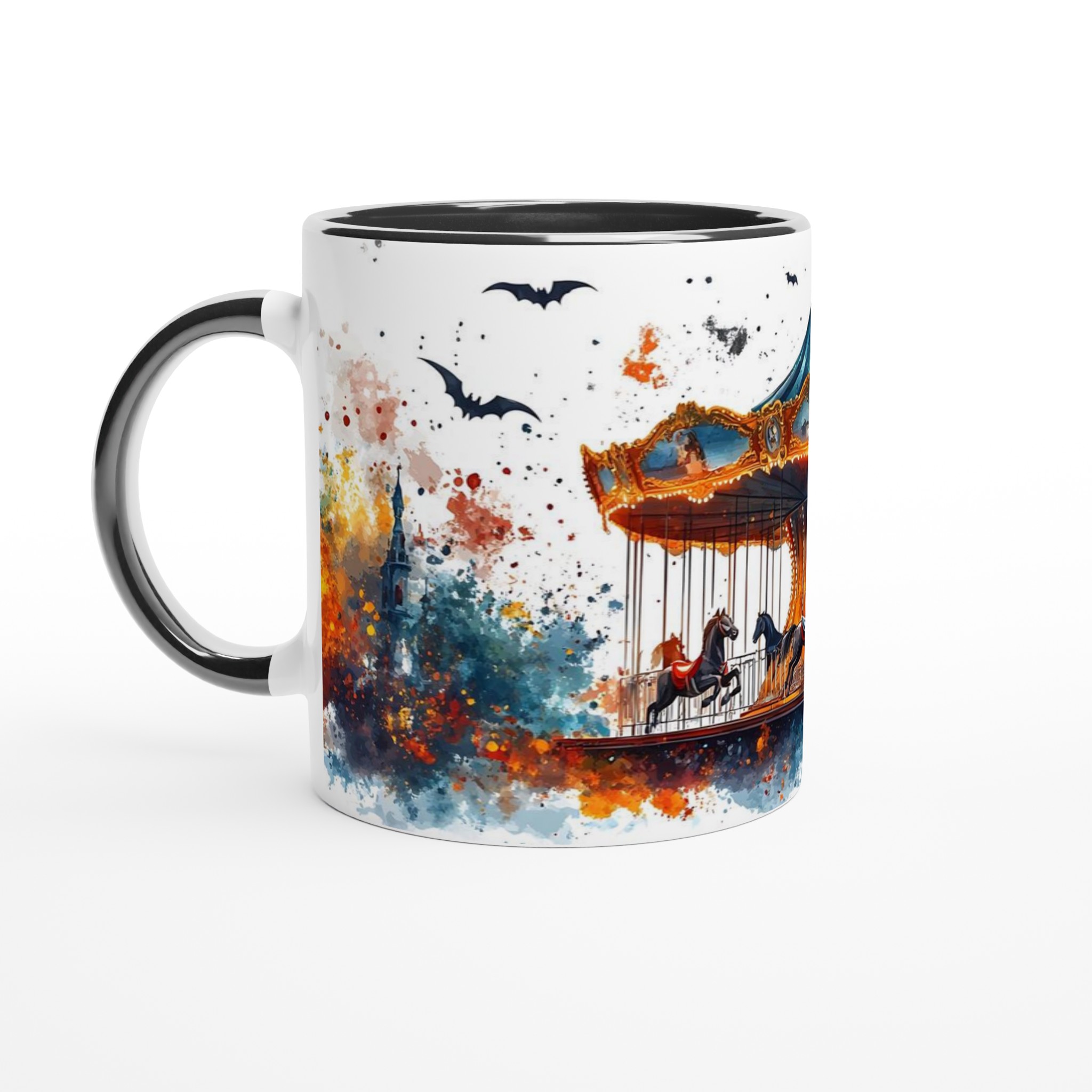 Mystisk Karusell Mugg - Akvarell Fantasy Kaffeupplevelse i Valfri Färg 4 362681da-a5b1-485a-9651-d34356d6cb6b