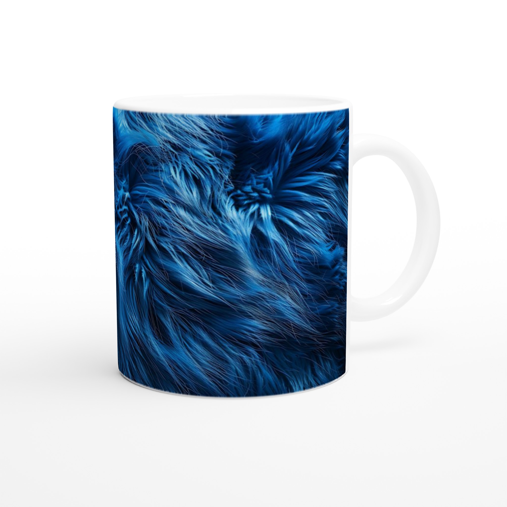 Elegant Vit 11oz Keramisk Mugg med Djupblå Designer i Sju Färger 9 363453d4-34c3-477a-aa17-d92e9eb67243