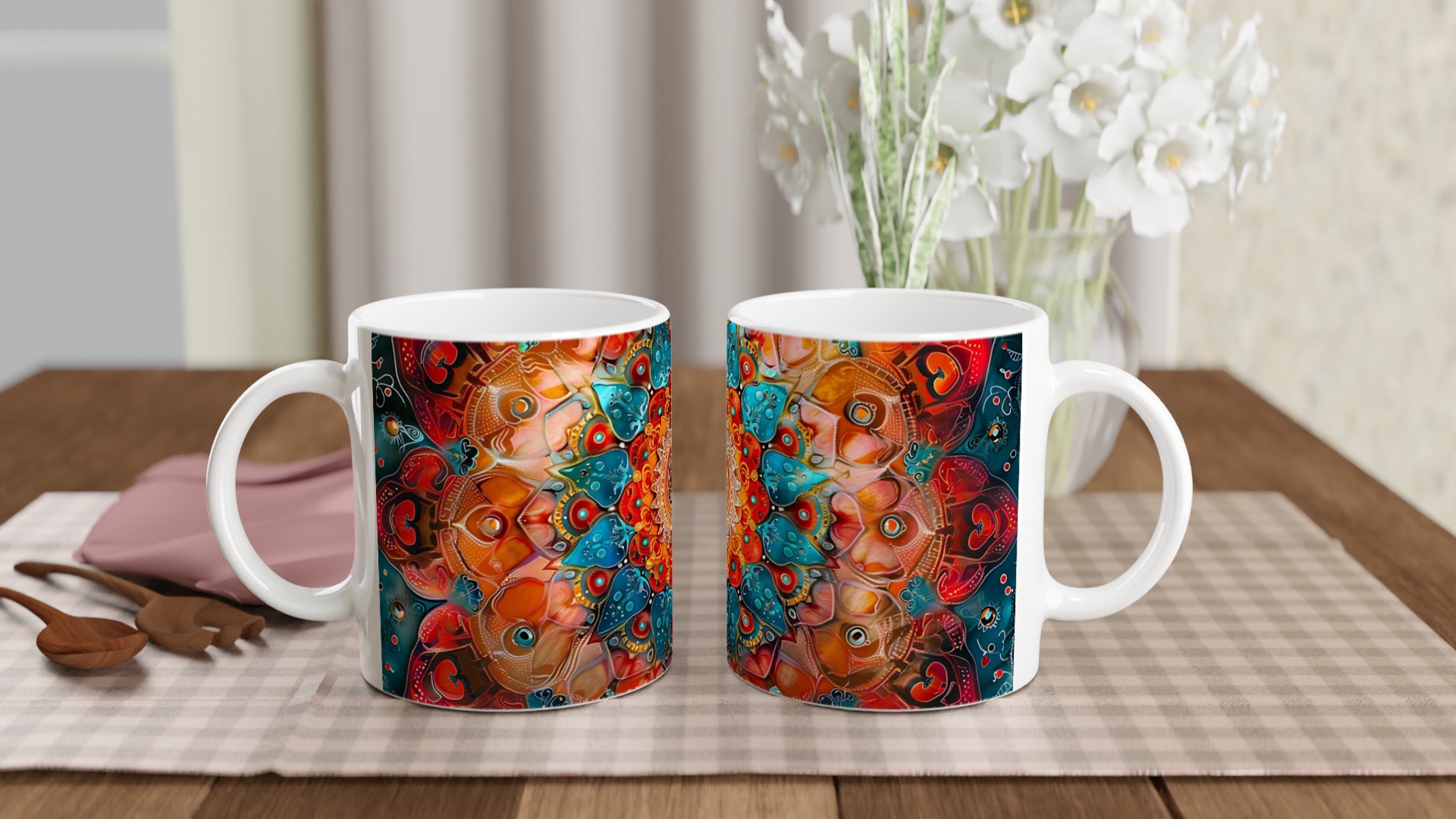 Kosmisk Mandala Keramikmugg 11oz – Välj bland 7 Vibrerande Färger för Din Energi 10 3637f62b-6e37-4546-a1a9-9e7150d0c464