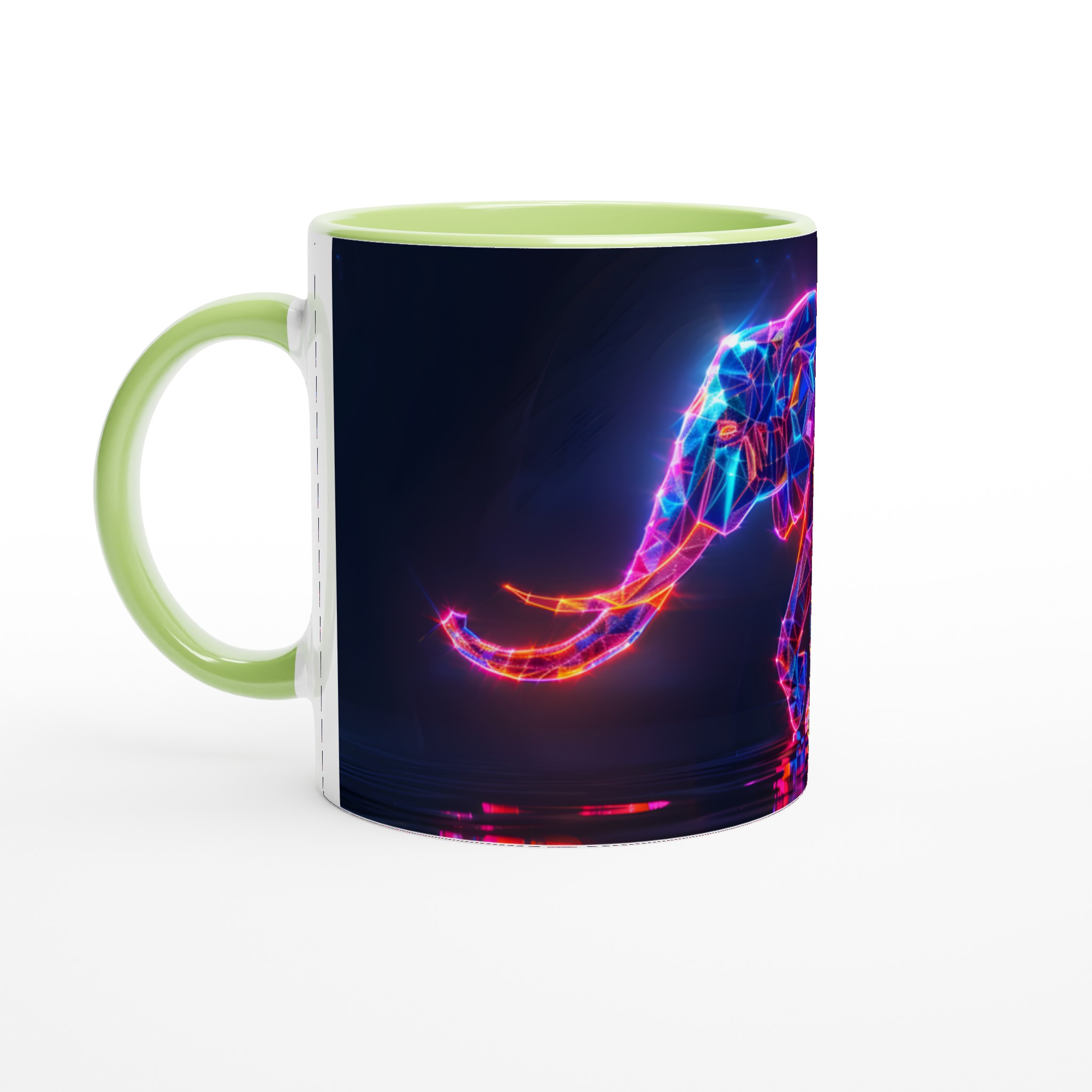 Digital Elephant Neon Glöd - 11oz Keramikmugg 7 36466edf-7582-480e-971c-fe3bc8087813