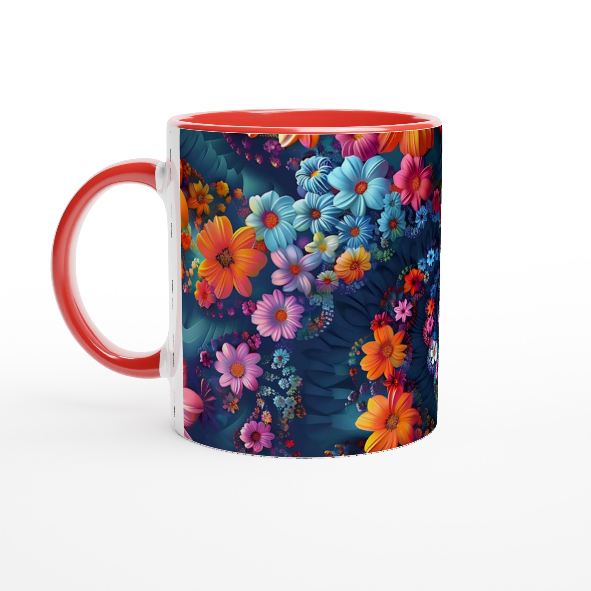 Färgexplosion: 11oz Keramisk Mugg med Livfullt Blomstertryck – Välj bland 7 Strålande Färger! 5 36848c98-0ccc-461e-8a4c-73a3abe8ed51
