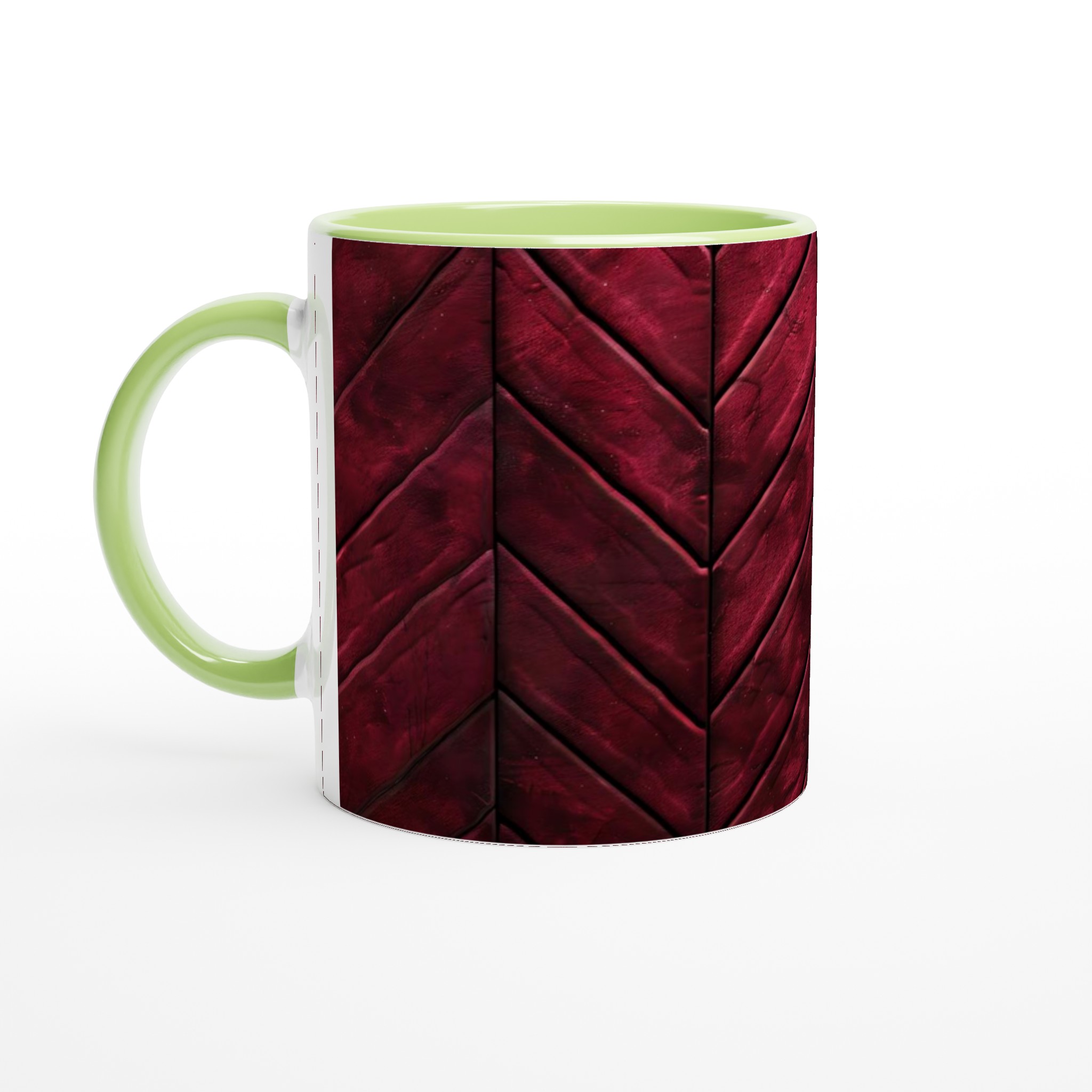 Vit 11oz keramisk mugg med elegant vinröd geometri – välj bland 7 djärva keramikfärger 7 36aea034-2b55-42f8-9948-5dca29e6c67b