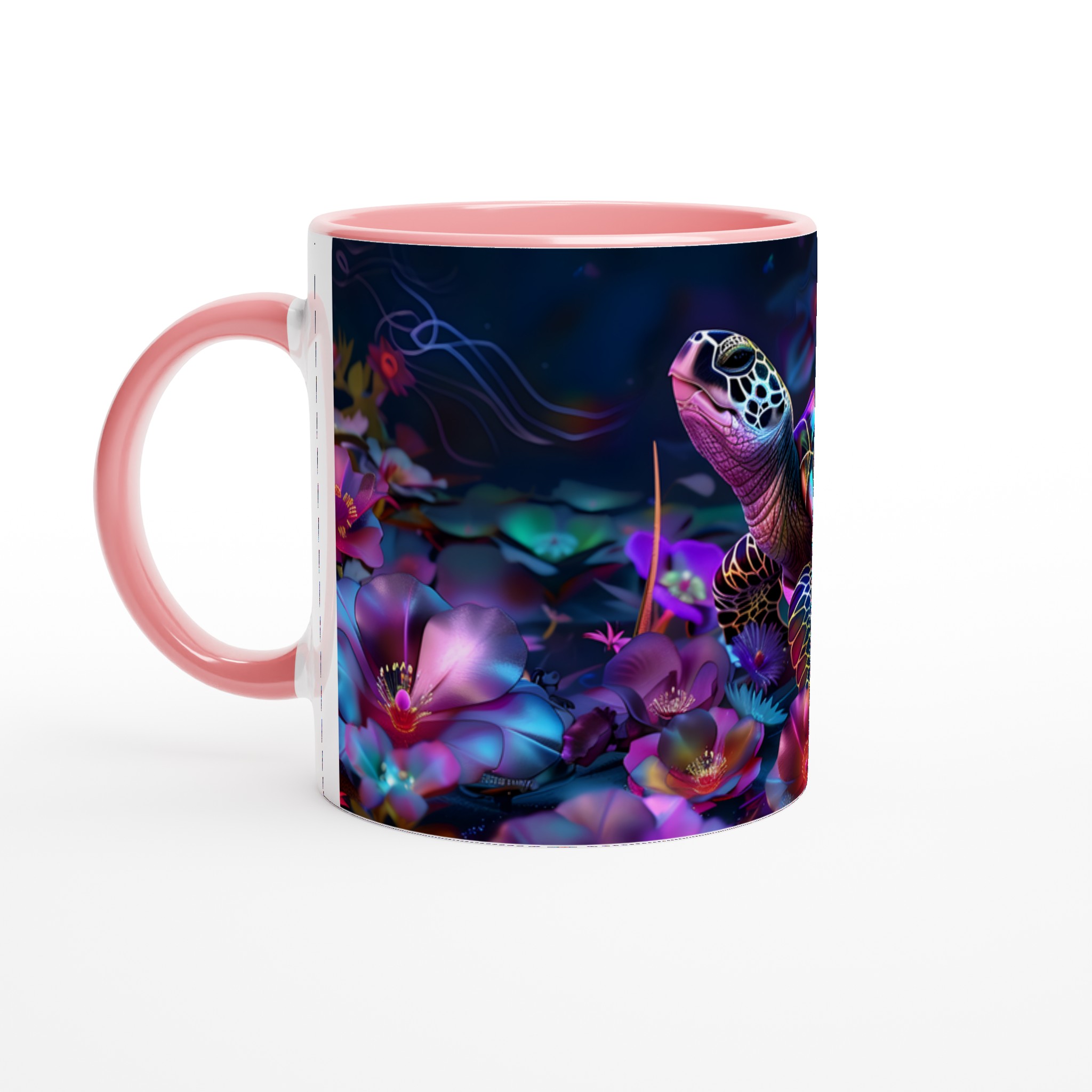 Neon Turtle Dream 11oz Keramikmugg – Färgstark Konst för Din Fikastund i Sju Nyanser 6 36c7b8c8-c614-4ed8-a179-ced93129d316
