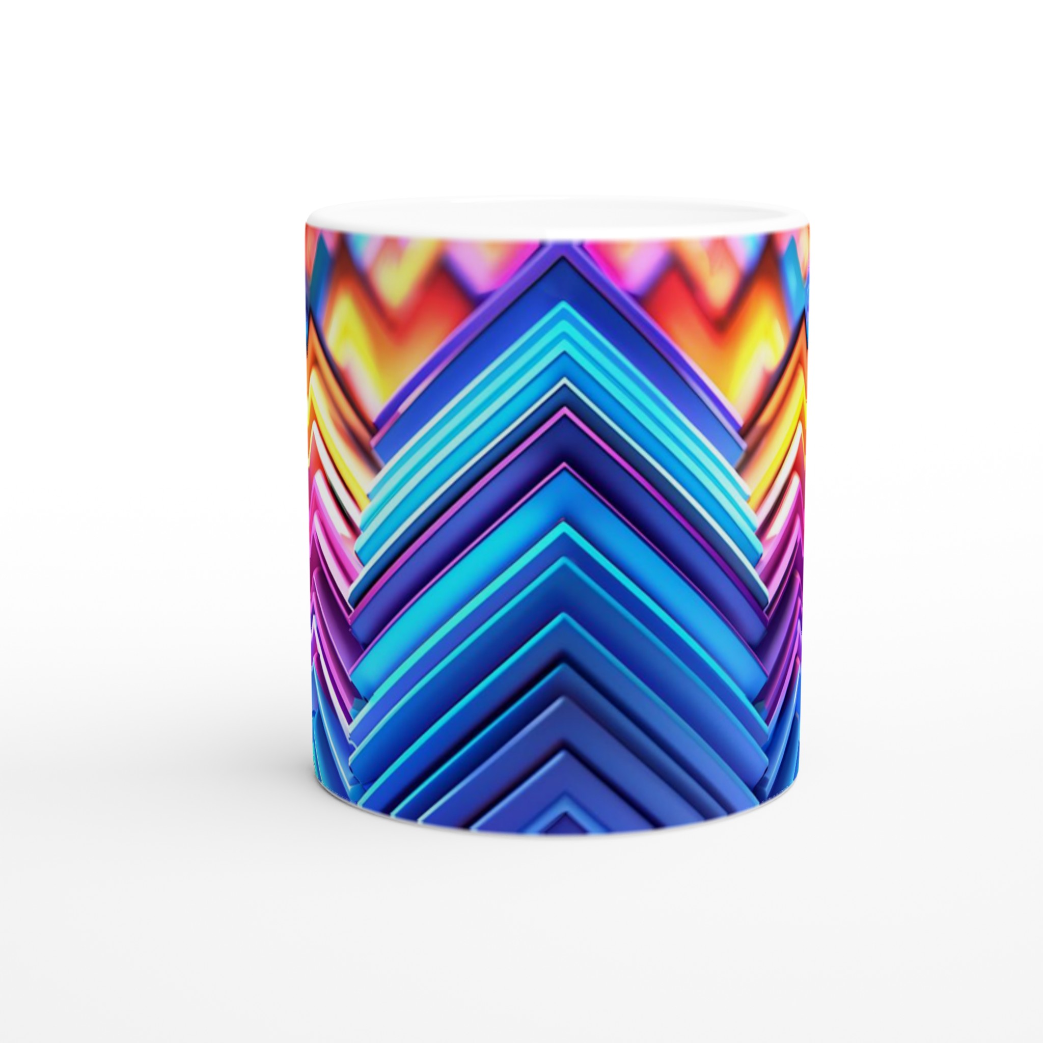 Abstrakt Neon Zigzag 11oz Keramikmugg – Dynamiska Färger för din Kaffestund 8 36e4780a-0191-4029-9656-d90fcc8ac420