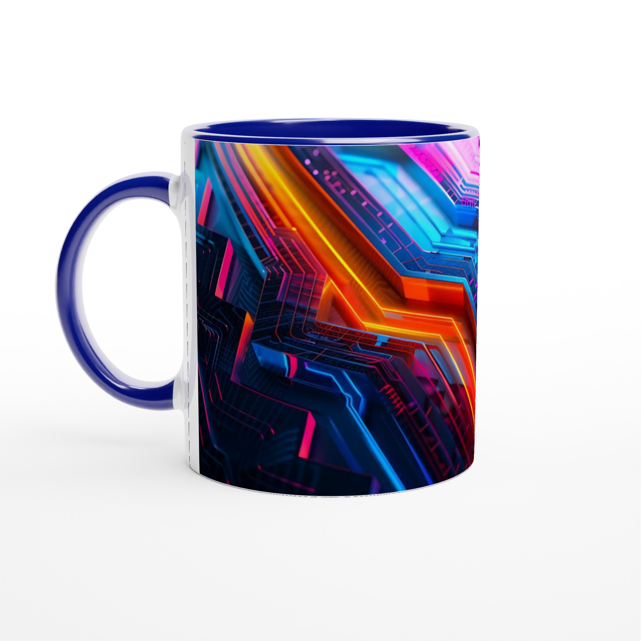 Neon Circuitry Design 11oz Keramisk Mugg – Lysande Abstrakt Konst för Din Kaffestund 2 36fddcc1-957b-4a89-8877-0539f556cb52
