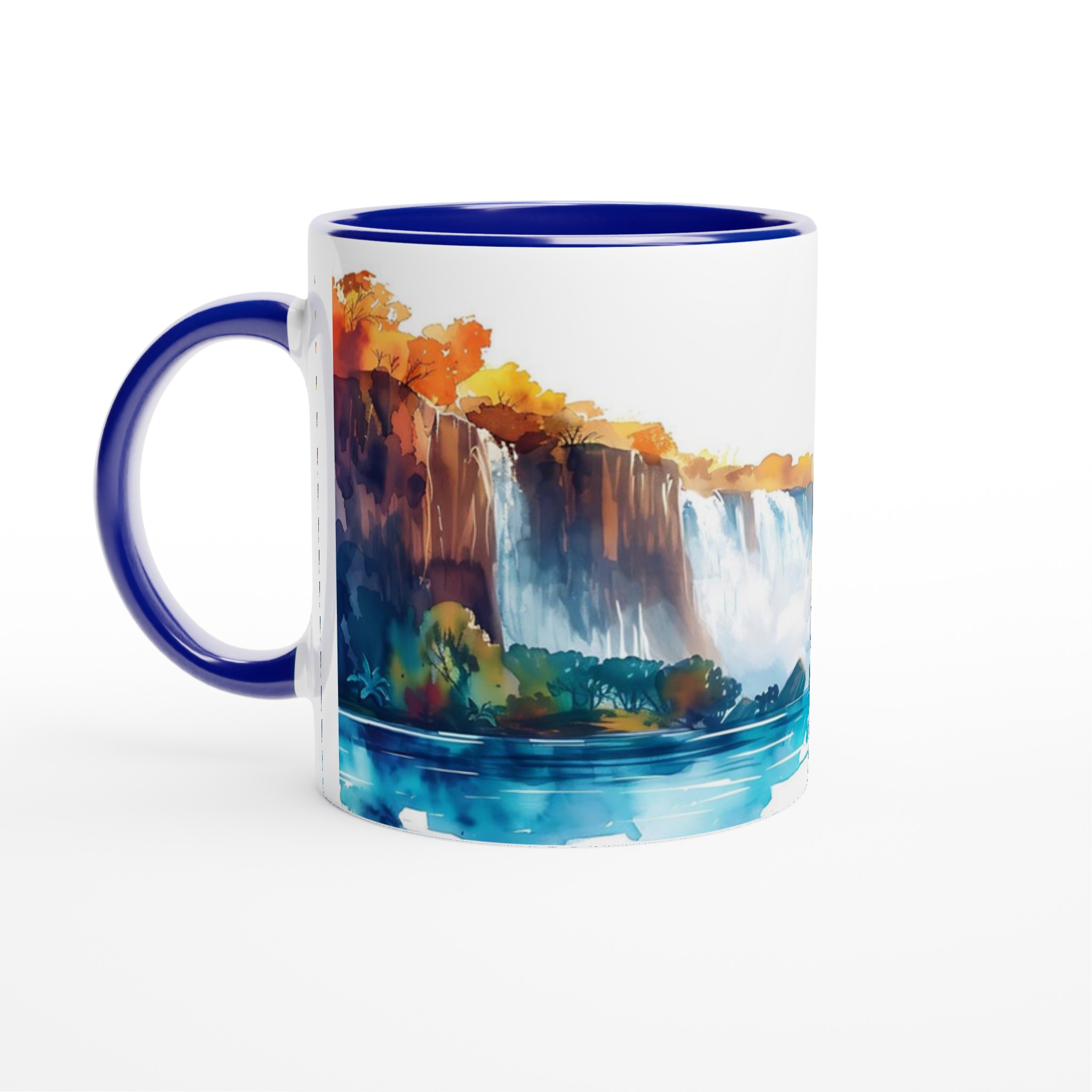 Akvarellvattenfall Keramisk Mugg – Konstfull Design i Flera Färger 2 3712ada0-4530-4cb2-aaf3-5386395f4647