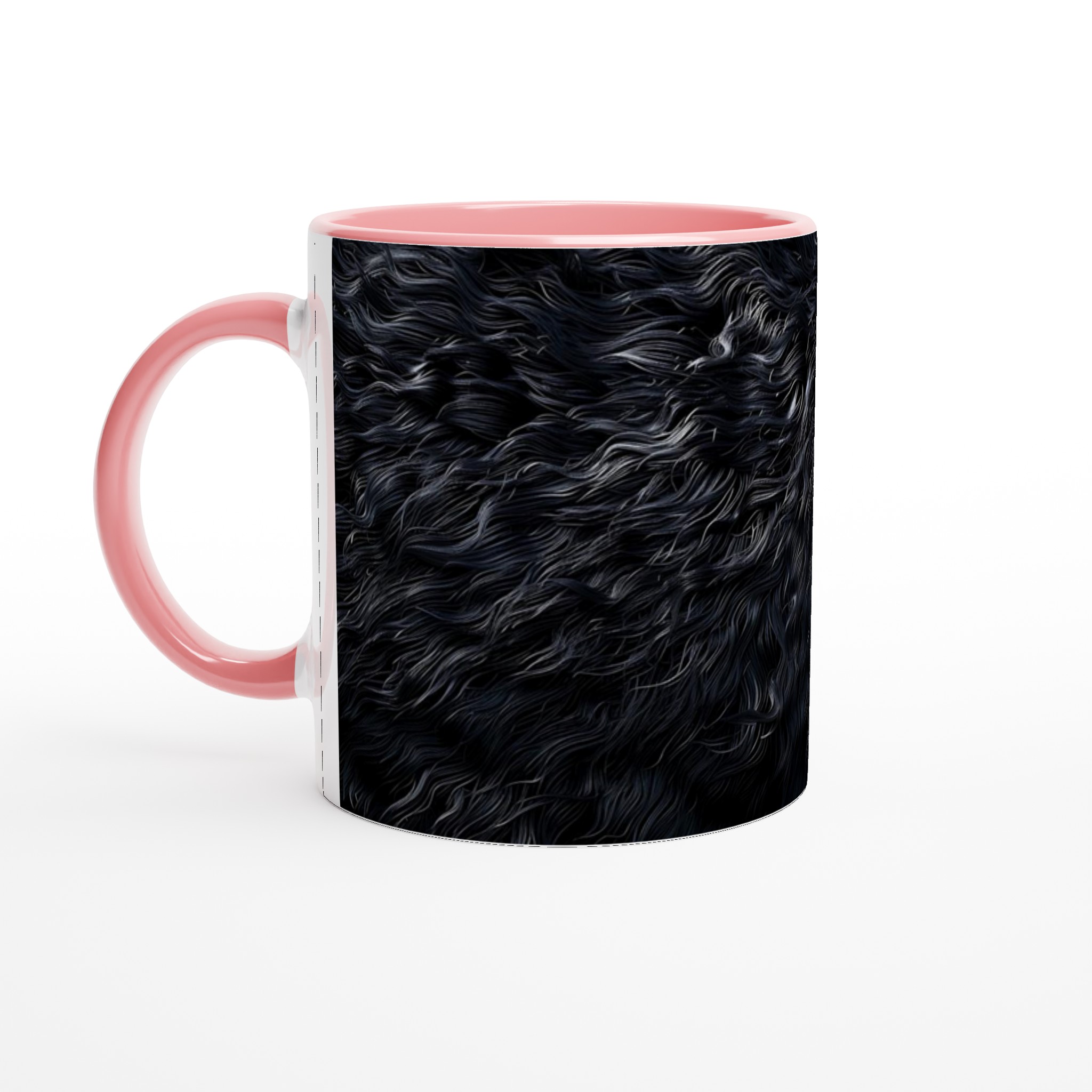 Vit 11oz Keramisk Mugg med Elegant Svart Struktur i Din Favoritfärg 6 3737b5ed-1bd4-4a93-9aac-fb56d1bb7898