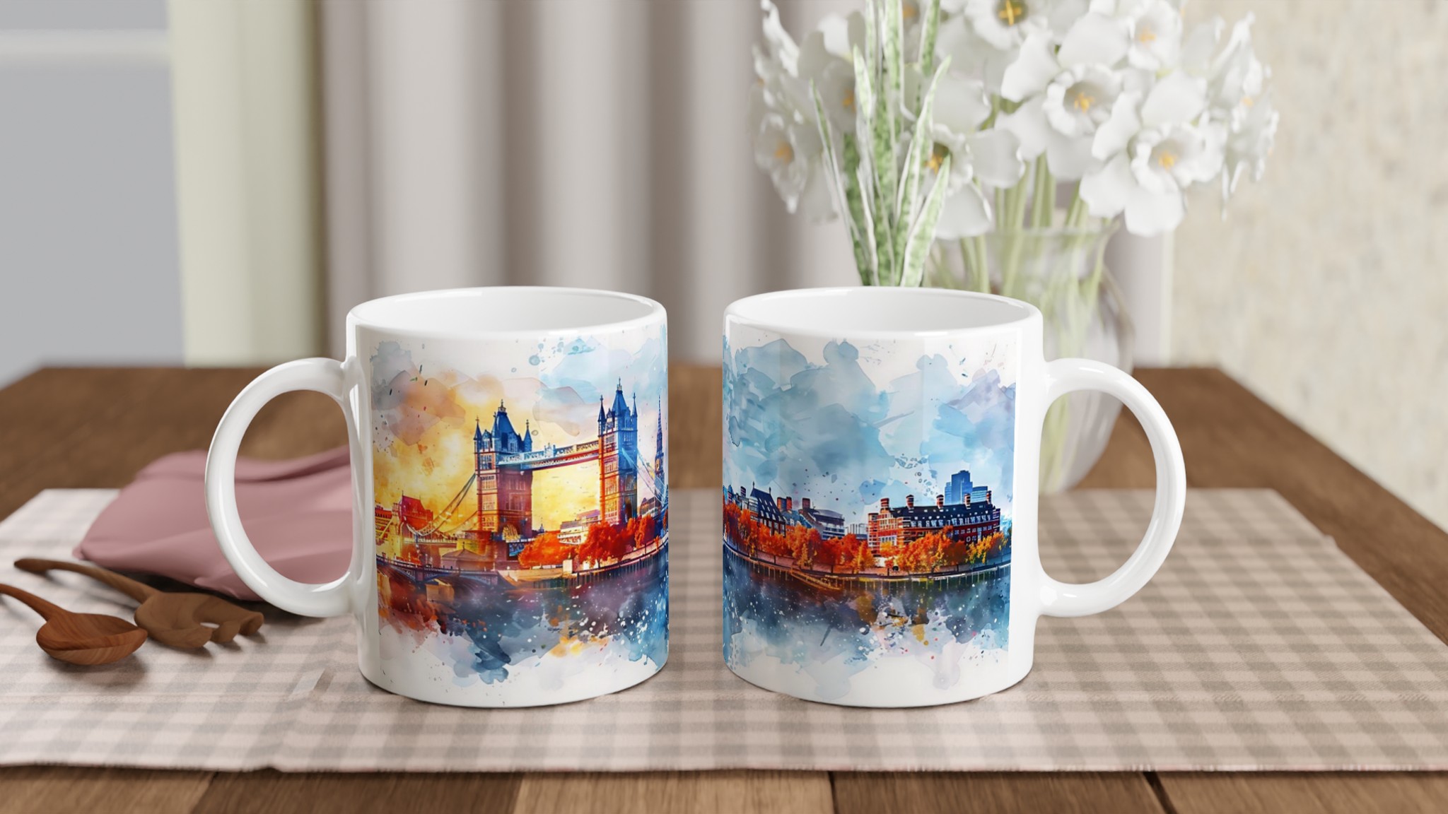 London Watercolor Skyline Mugg – Upplev stadens magi i varje klunk, välj din favoritfärg! 10 373b03e3-294b-4334-82a6-cece5c0ed7bd