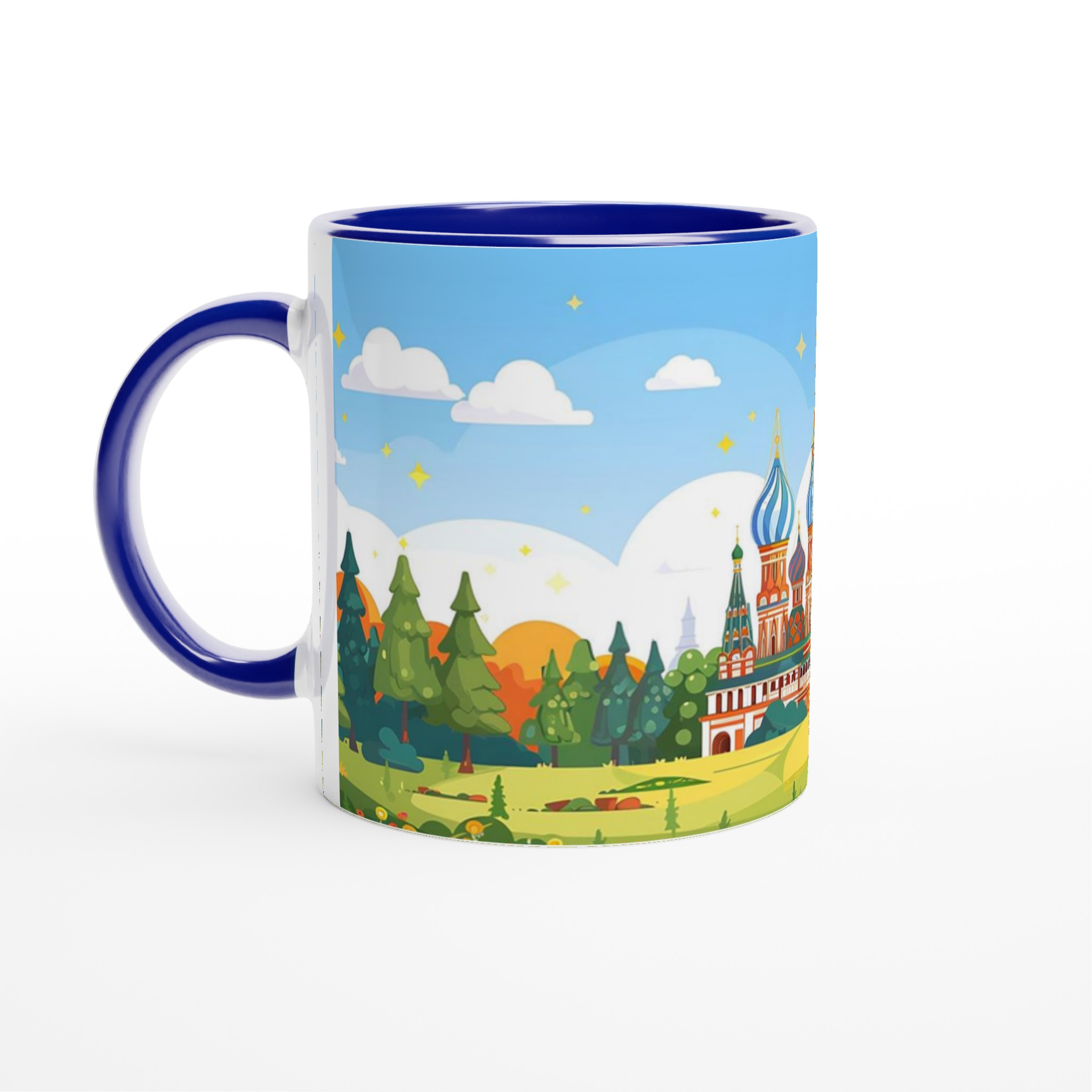 Moscow's St. Basil's Cathedral Mug – Vibrant Russia Landmark Art, Choose Your Color 2 375b6433-7075-44a9-a27c-a673c4536260