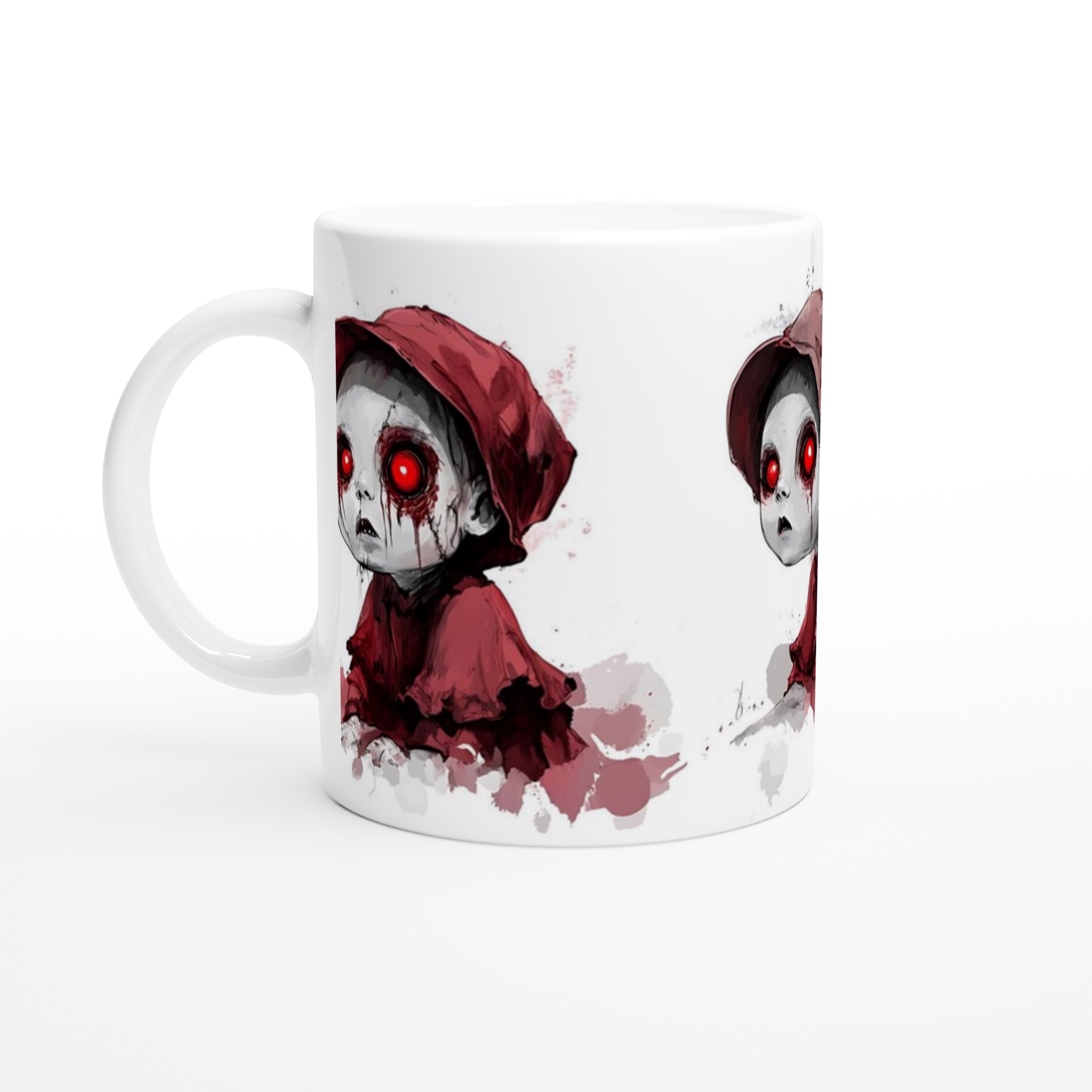Red-Eyed Horror Doll Ceramic Mugg - Unik design för skräckälskaren 1 3796594d-9971-4515-a2d0-ce79bdf4ee63
