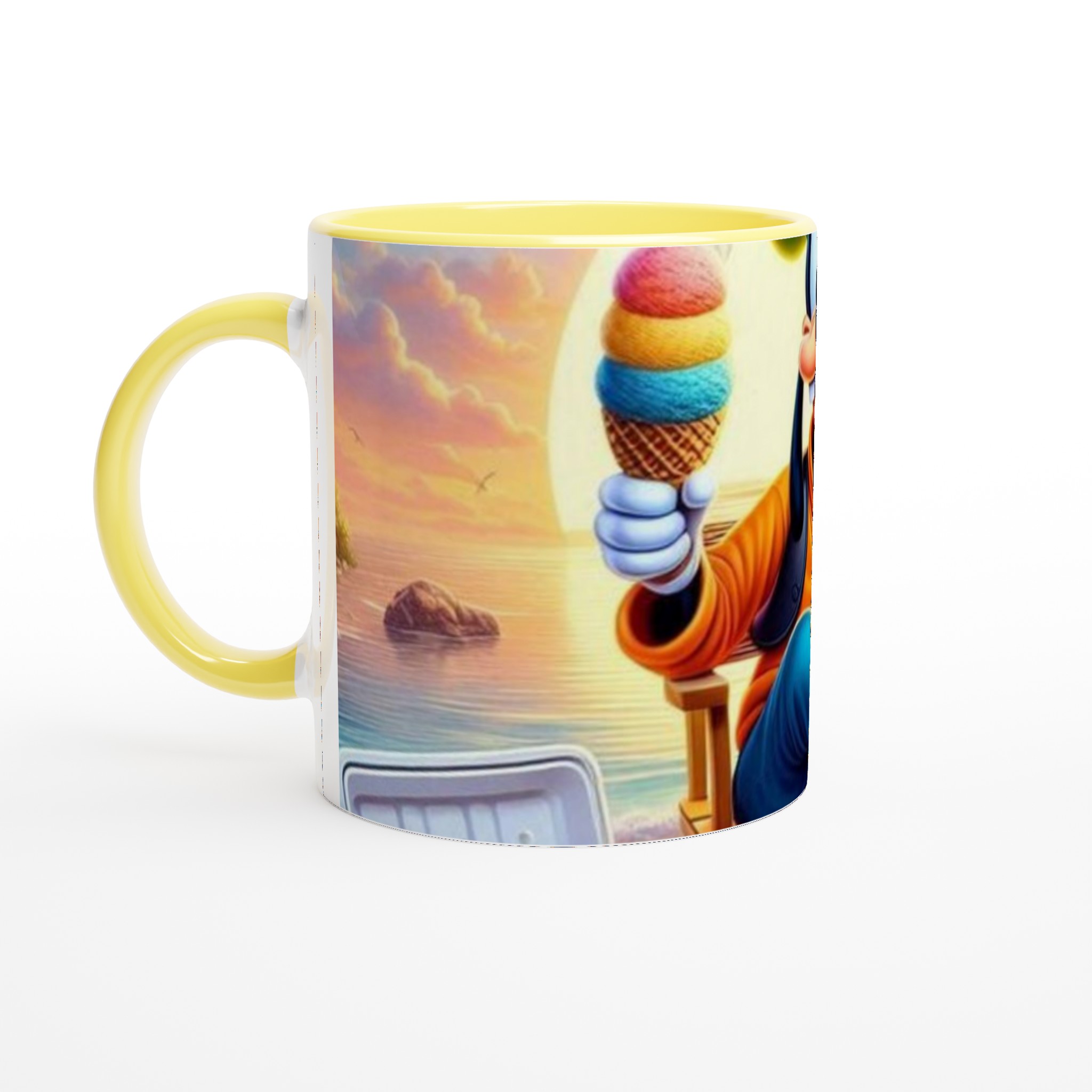 Vit 11oz Keramisk Mugg med Lekfull Goofy-design i Flera Färger 3 37b5680f-7214-4f0b-9522-795aed9f741e