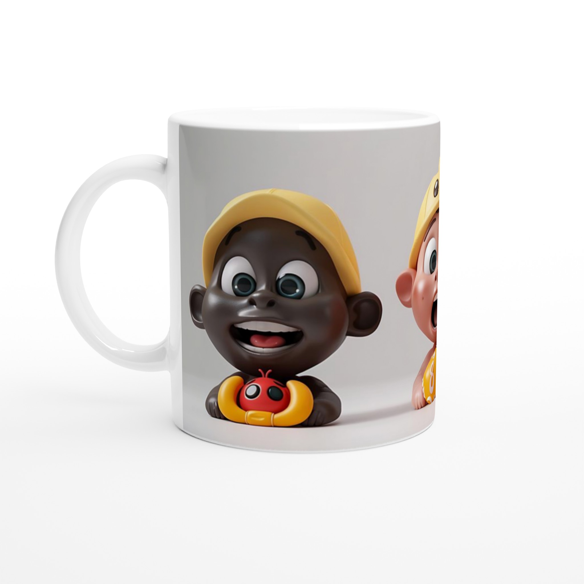 Söta Lekfulla Djur- och Babyfigurer: 11oz Keramikmugg i ditt val av 7 Livfulla Färger 1 37dc439a-cacc-4412-a320-58801a3e1f47