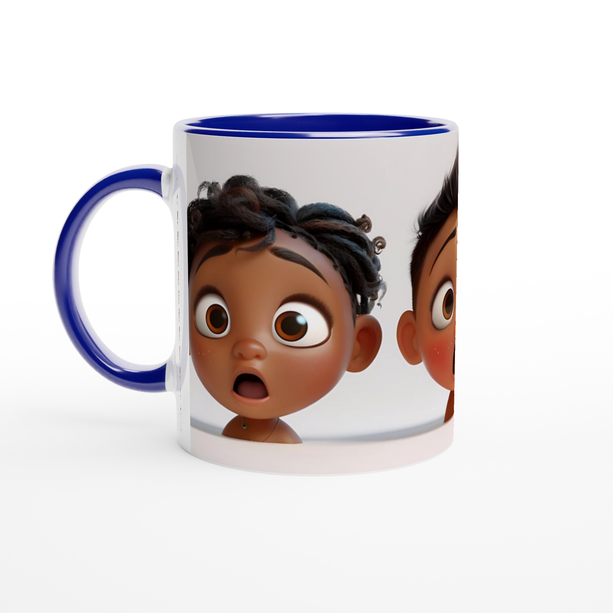 Förvånade Barn Keramisk Mugg - Rolig Kaffemugg med Söta Tecknade Ansikten i 7 Färger 2 37e7a9e1-35e0-4ee7-8d75-3df5f9912a42