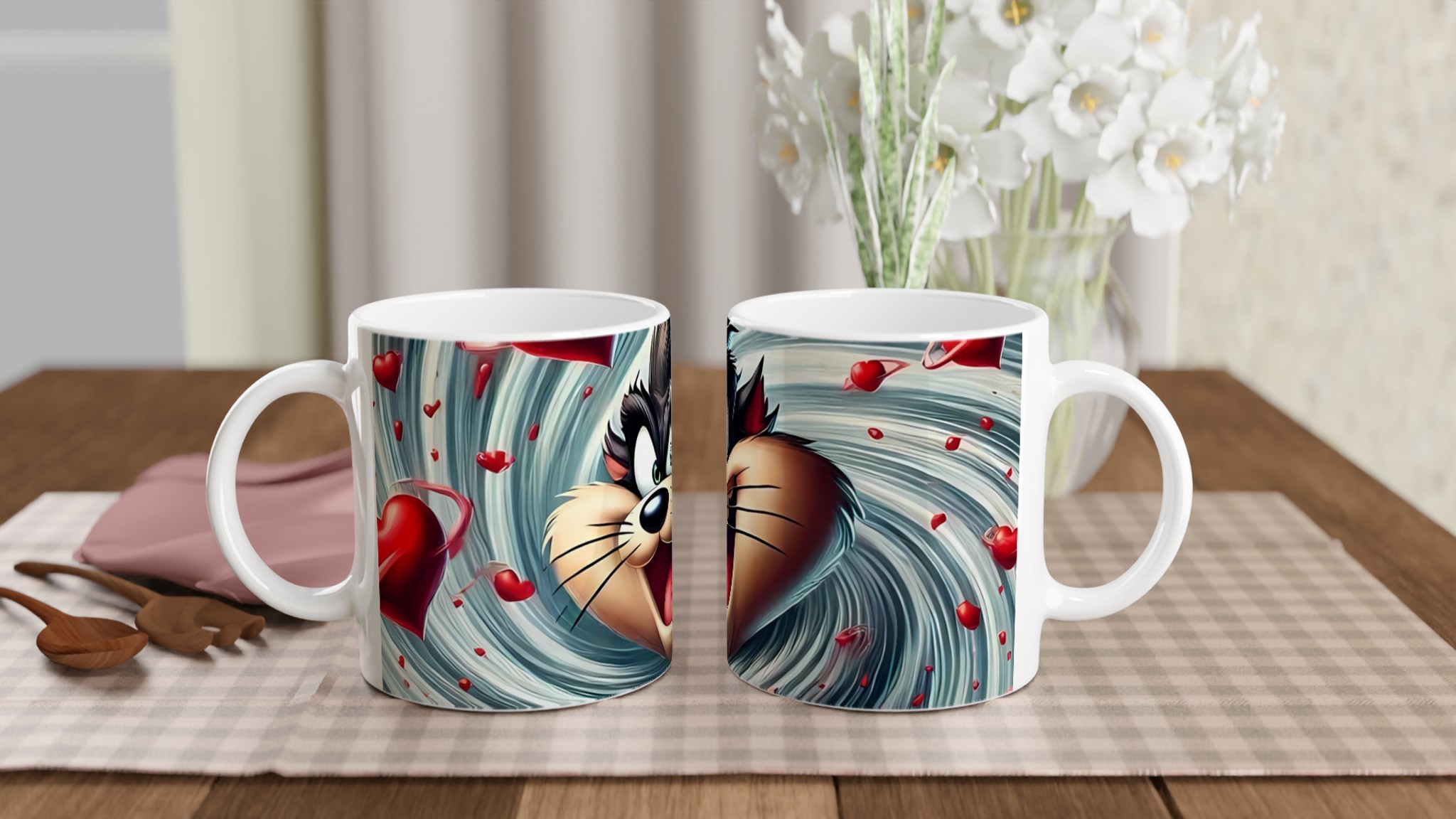 Vit 11oz keramisk mugg med lekfull Looney Tunes-inspirerad design i flera färger 10 37f1c46a-6466-4b9f-a46b-669daf9e3ef2