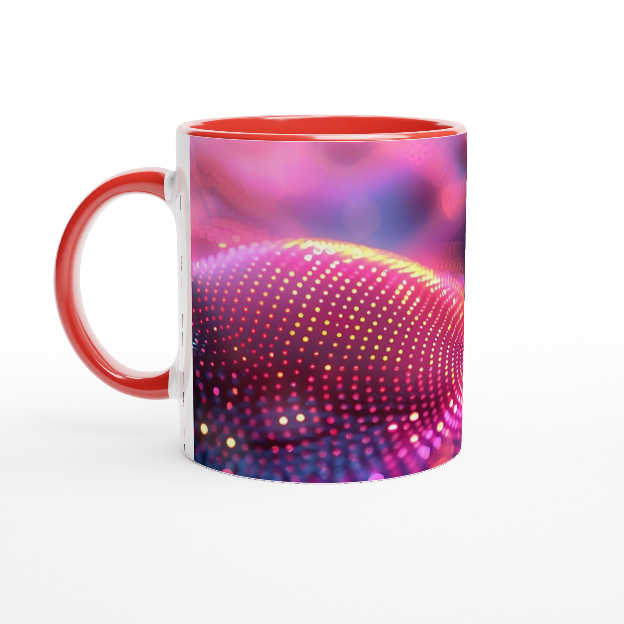 Glödande Neon Design Keramikmugg - 11oz, Perfekt för Livfulla Drycker 5 38659b1d-9748-46ea-a03a-14db3d76a7c3