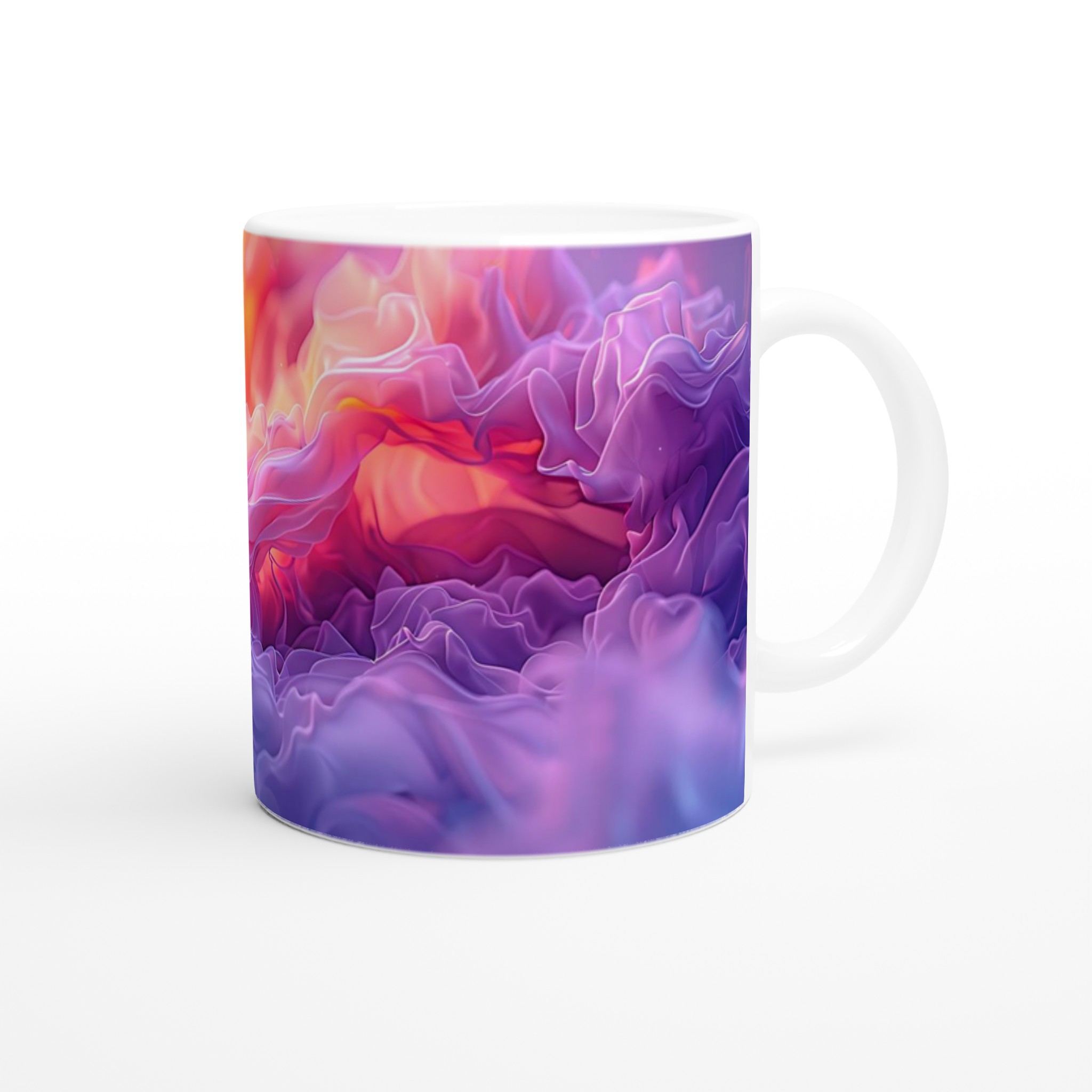 Abstrakt Färgprakt 11oz Keramisk Mugg – Drick med Stil i Varmrosa & Lila Nyanser 9 3897269e-bf65-441a-8440-1d337b45581e