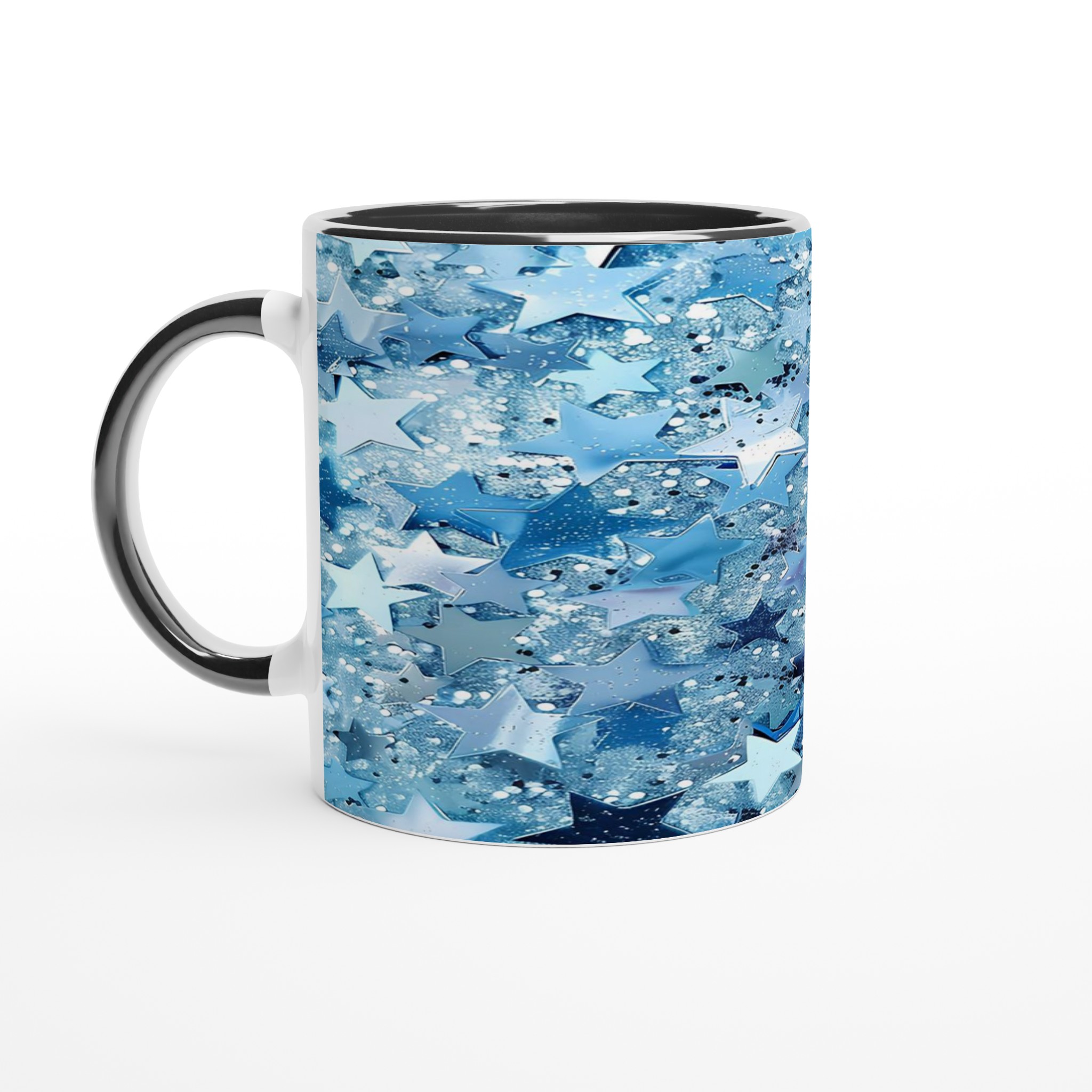 Stjärnklar Blå Glitter Mugg - Premium 11oz Keramik för Magiska Drycker i Valfri Färg 4 38a1dd95-068d-4d09-8788-6e89e1df6c6f