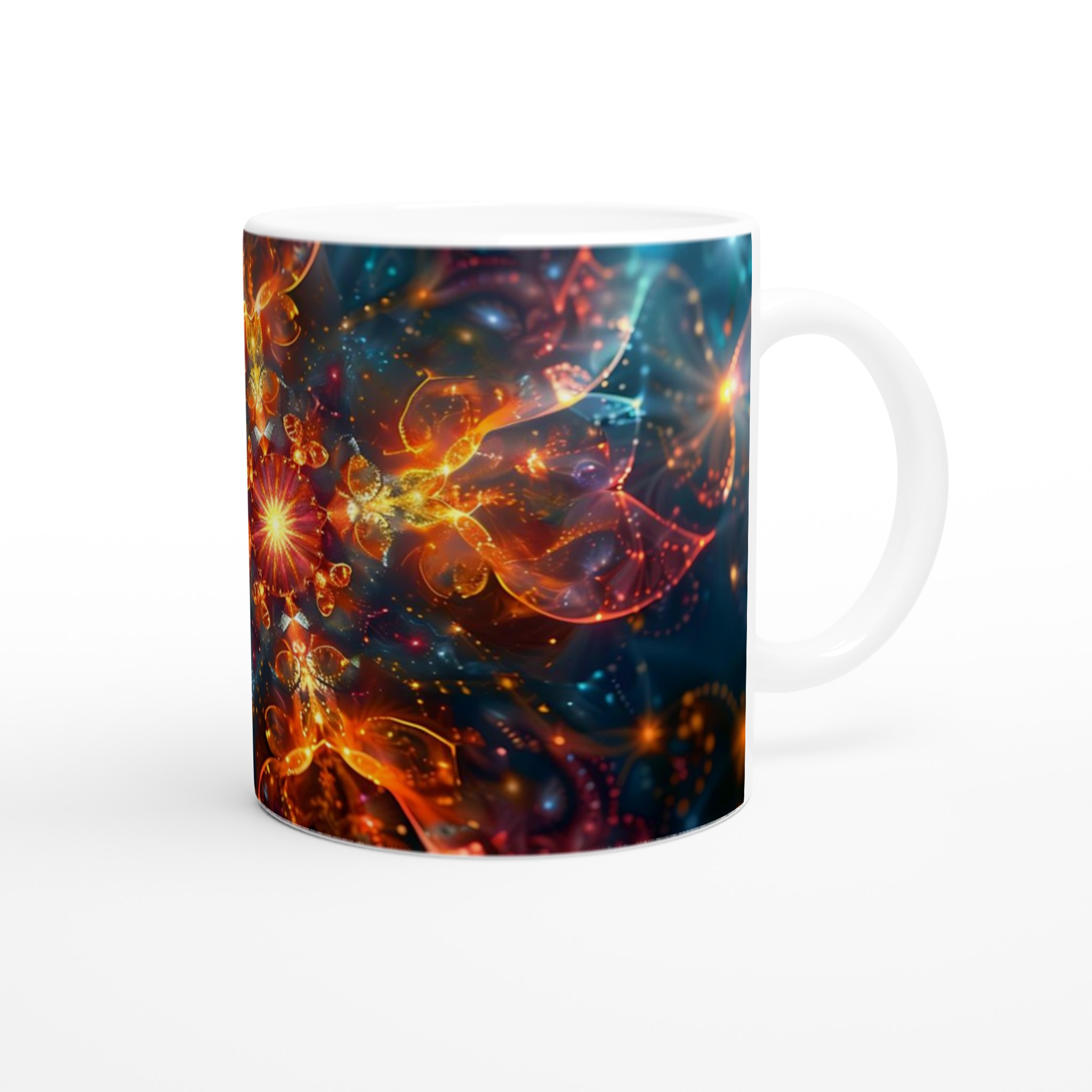 Kosmisk Blomster Keramikmugg - 11oz, Välj Din Färg! 9 38acaa86-ca90-4992-821c-2f68c32b317e