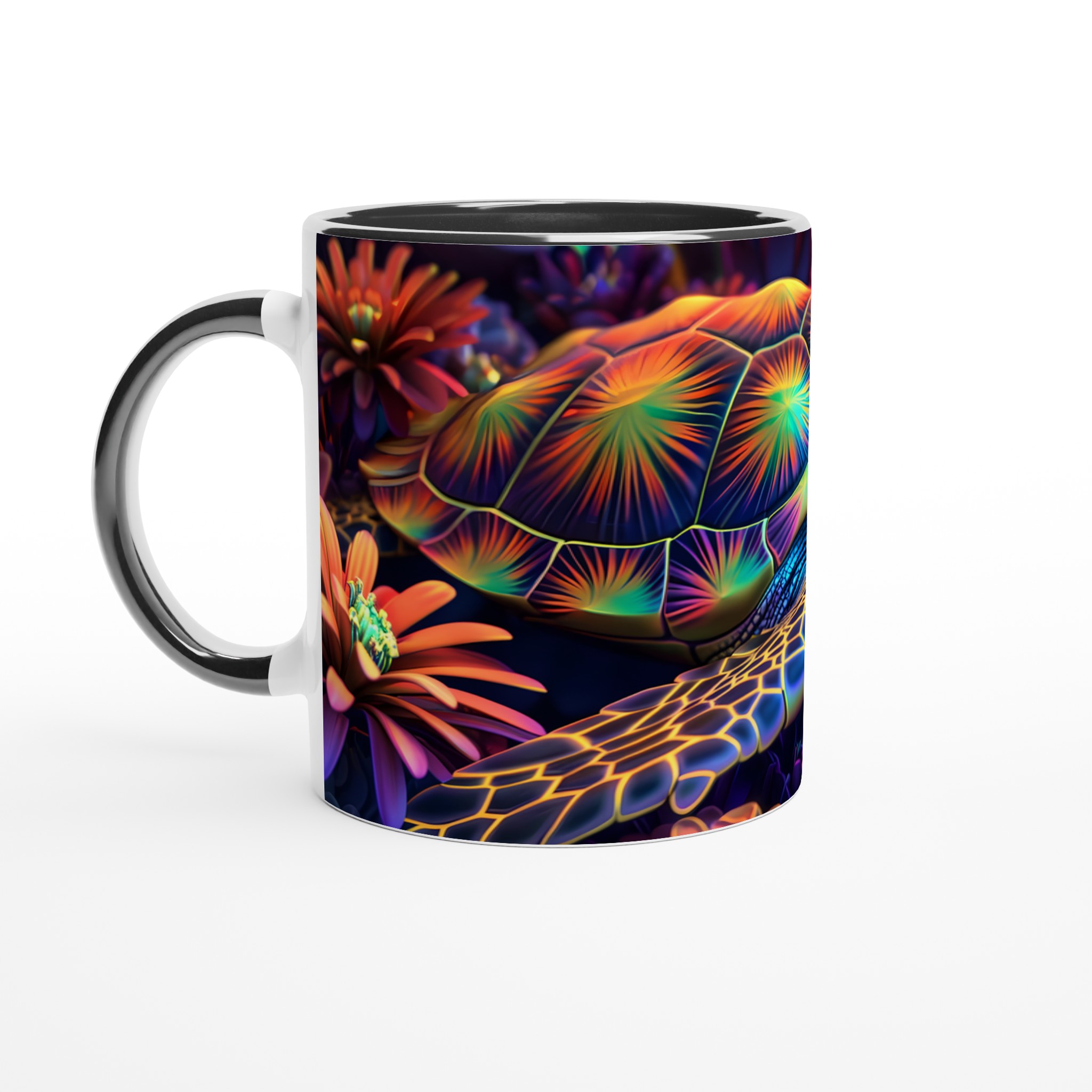 Neon Havssköldpadda 11oz Keramisk Mugg – Konstfullt Tryck, Välj Din Färg! 4 38c3d099-1ef1-4989-8a38-12a463b4381a