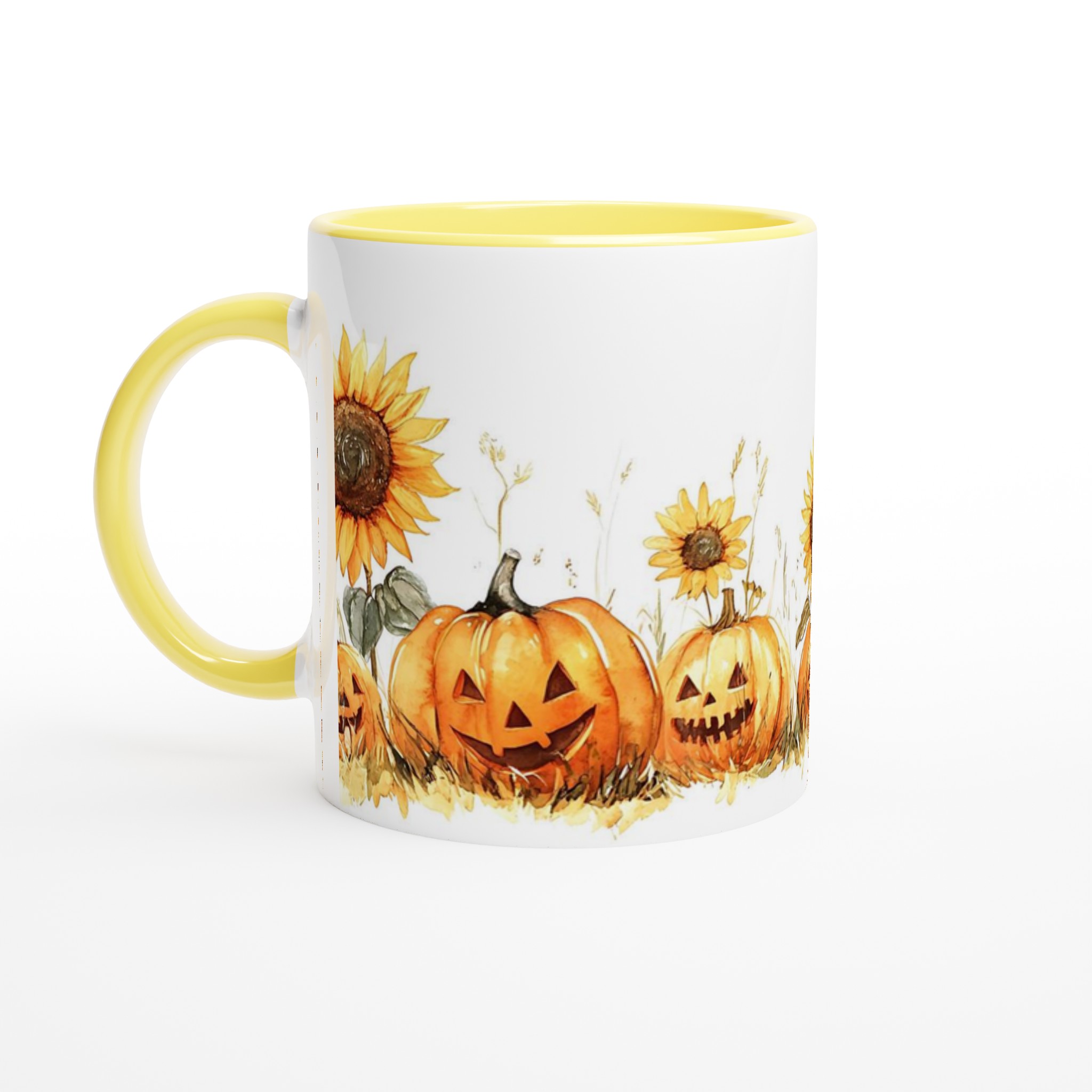 Glad Halloween Mugg med Leende Pumpor och Solrosor - Välj din färg! 3 391d6a9f-6f5d-4931-8ad2-4af8a5ad8c1f