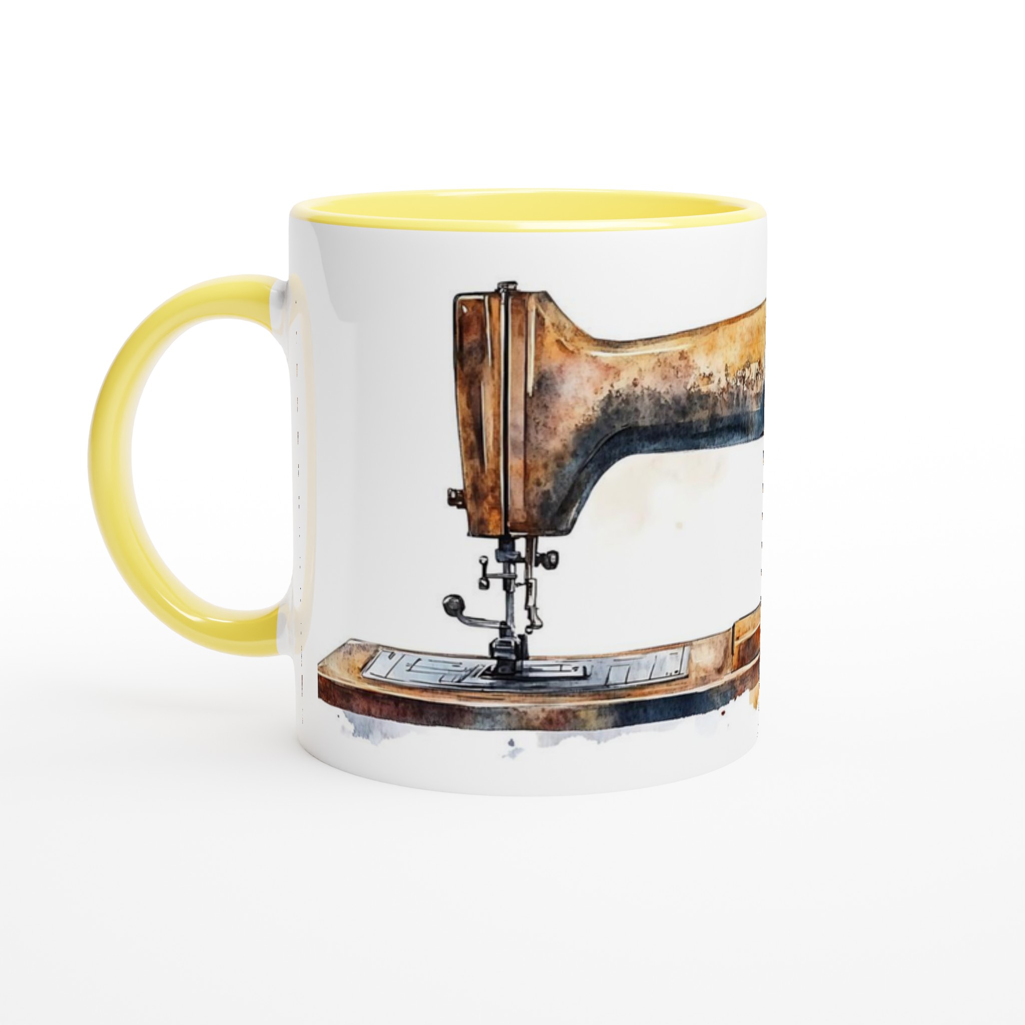 Vit 11oz keramisk mugg med vintage industrikänsla – välj bland sju livfulla färger 3 3981a56a-e18c-4d6a-a652-bfcb7906514c
