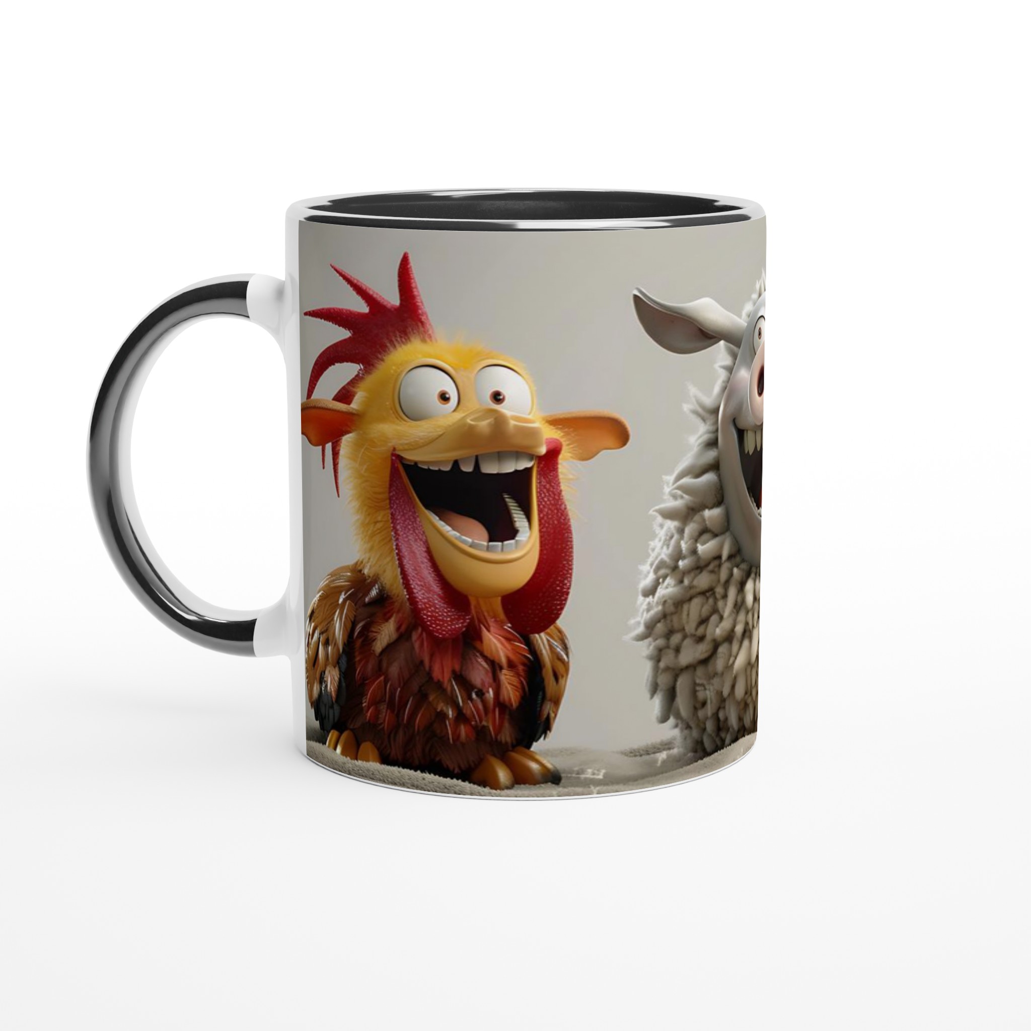 Glada Bondgårdsdjur Keramikmugg – En Skrattfest för Ditt Kaffe, Välj Din Favoritfärg! 4 39d5a156-4f4e-4ca4-9212-f62117d564b7