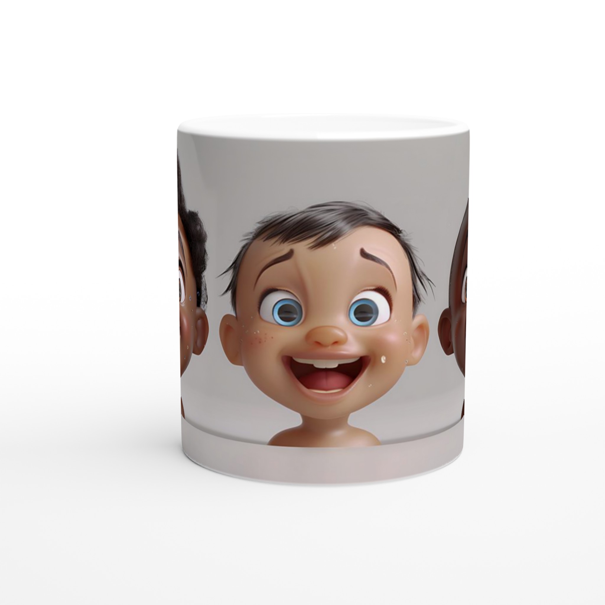 Glada Barn Ansikten 11oz Keramisk Mugg – Lys Upp Din Dag med Roliga Motiv & Färgglada Val! 8 39e96e46-d58c-4d4d-8458-427f703fc9fe