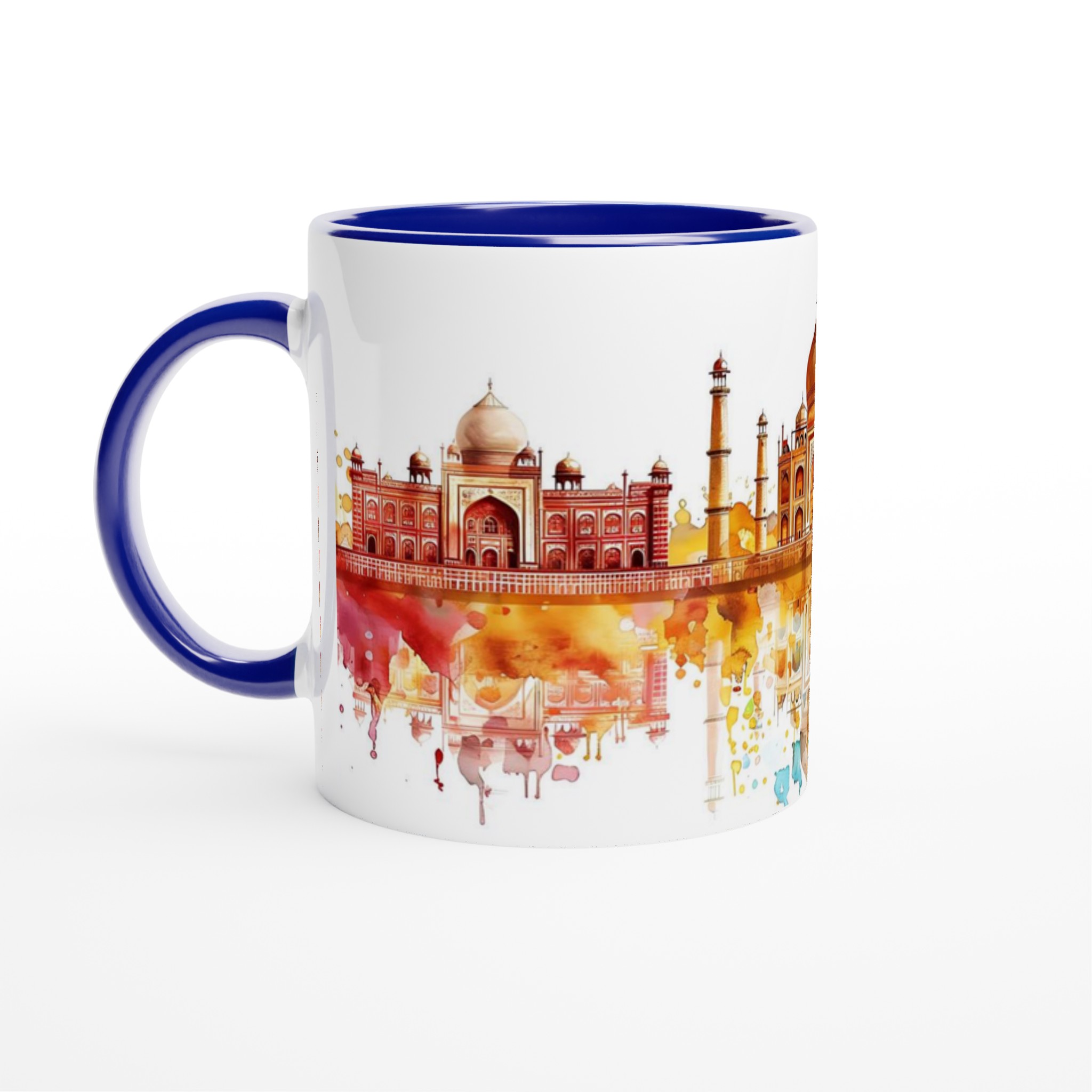 Vattenfärg Taj Mahal Mugg – Indiska Monument i Livliga Nyanser – Välj Din Färg! 2 3a6f0f8f-cbf6-45f0-bea5-f1659e28c153