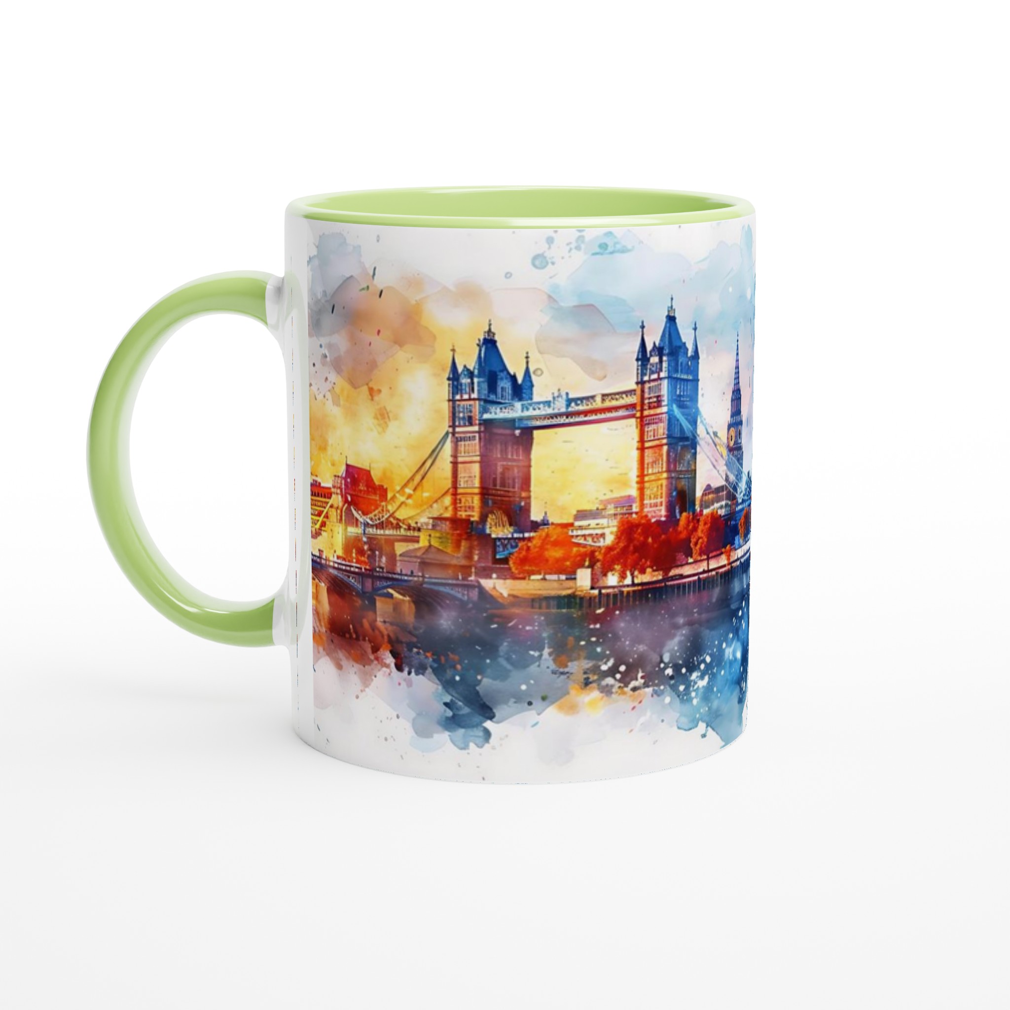 London Watercolor Skyline Mugg – Upplev stadens magi i varje klunk, välj din favoritfärg! 7 3ab2be6e-de22-48a6-adb8-bd8882c4c3f1