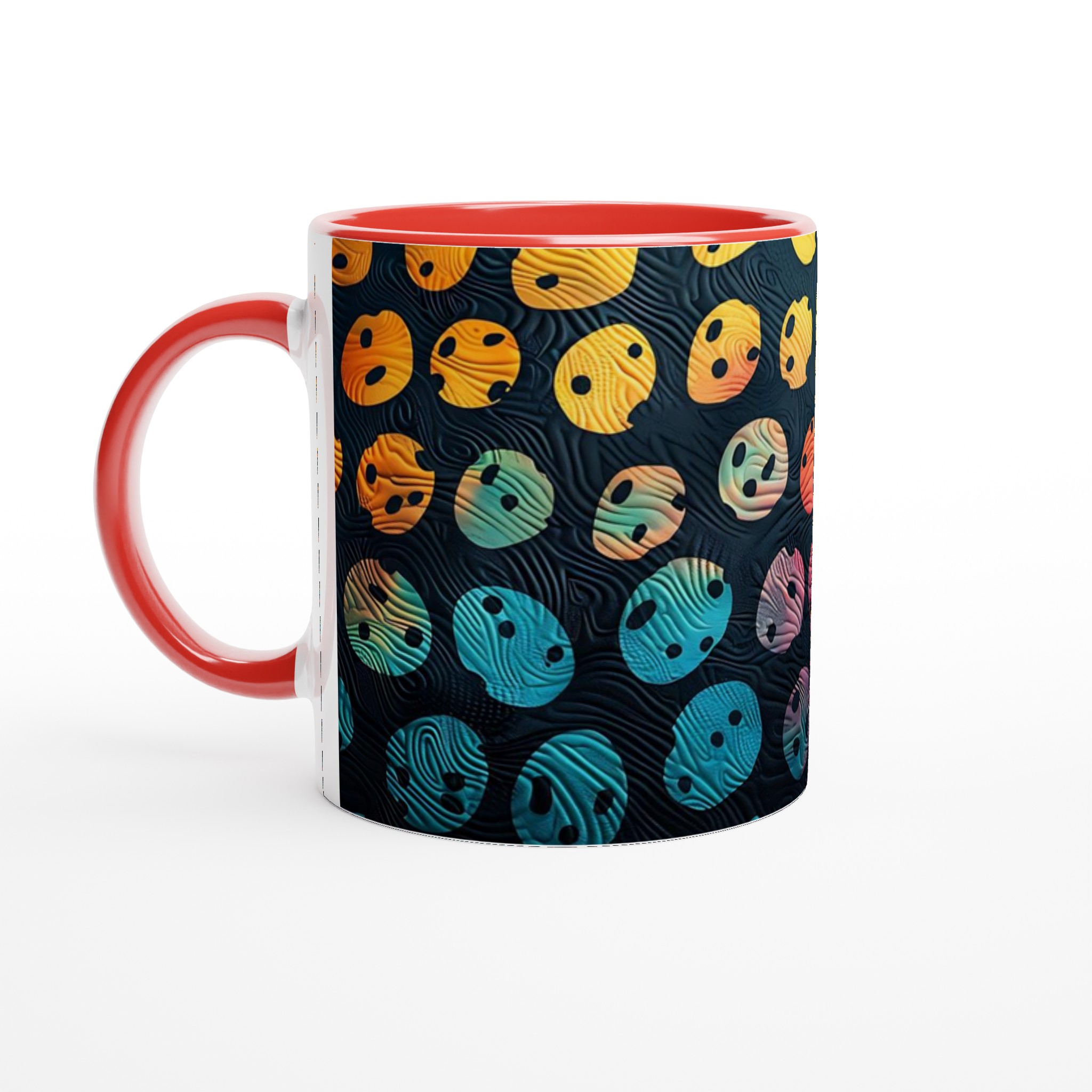 Abstrakt Mugg – Levande Färger & Unik Textur – 11oz Keramisk Kaffemugg i Ditt Val av 7 Nyanser 5 3ae59345-5ba0-469a-b544-64c605236ca3