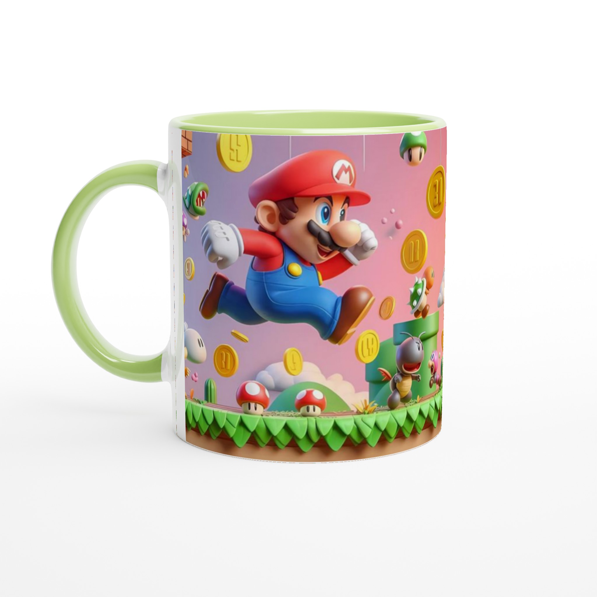 Vit 11oz keramisk mugg med spelinspirerat designval i sju livfulla färger 7 3af19ee0-a99c-4419-8247-76806778c057