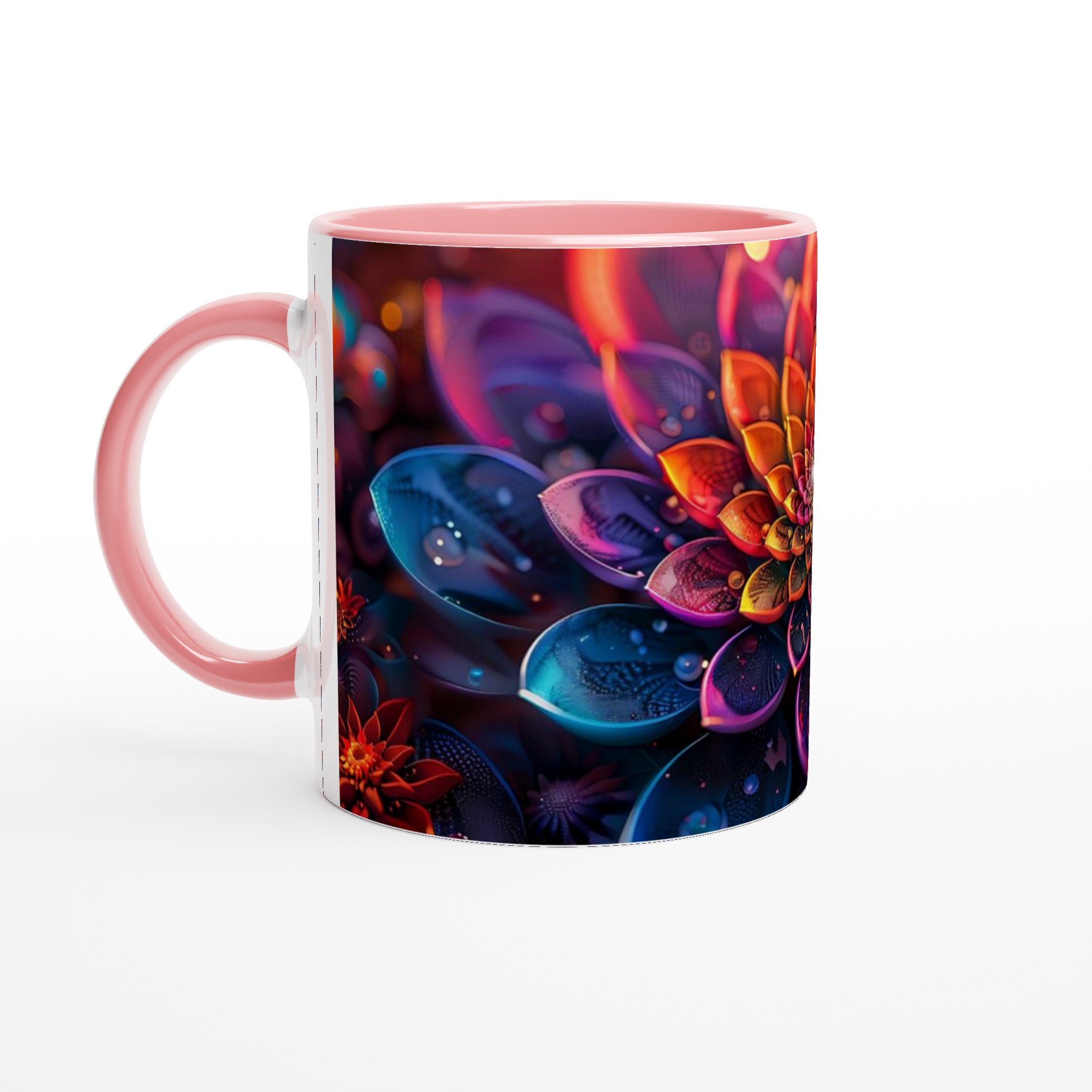Kosmisk Lotusblomma 11oz Keramisk Mugg – Konstnärligt Tryck för En Färgsprakande Kaffestund 6 3af4912e-5728-41e5-9369-e2a7d445fd27