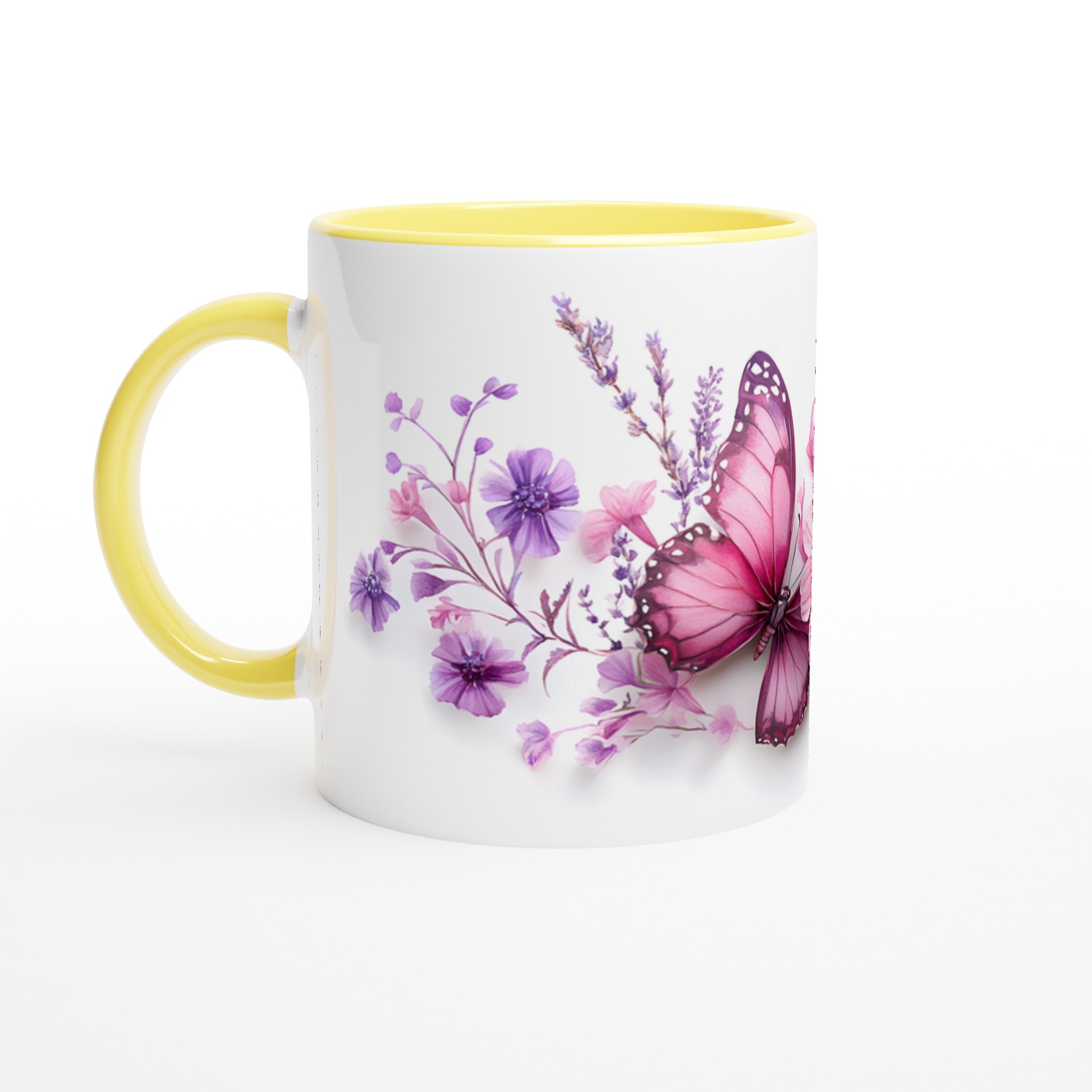 Fjäril & Blommor Keramisk Mugg – Dröm Dig Bort i Lila & Rosa Toner, Välj Din Färg! 3 3afed390-3f3f-4985-a5cc-e6853db8f2e0