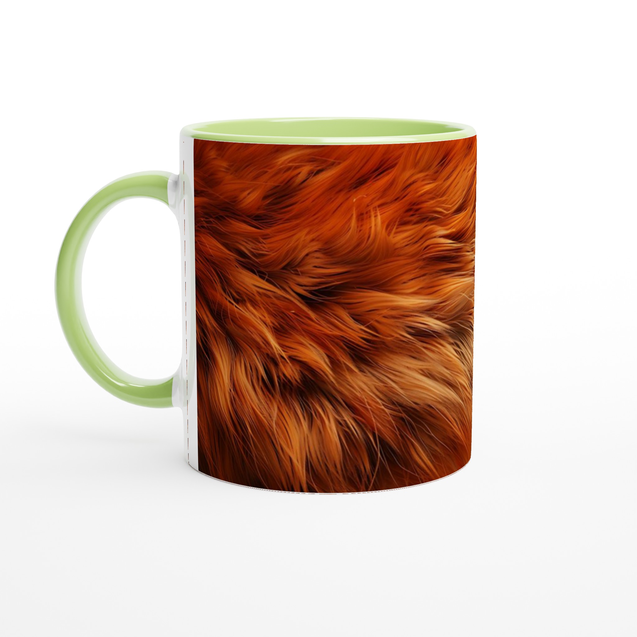 Vit 11oz Keramisk Mugg med Värmande Eldröda Nyansval 7 3b1c8369-8910-49c6-b0f3-28c56d5688d3