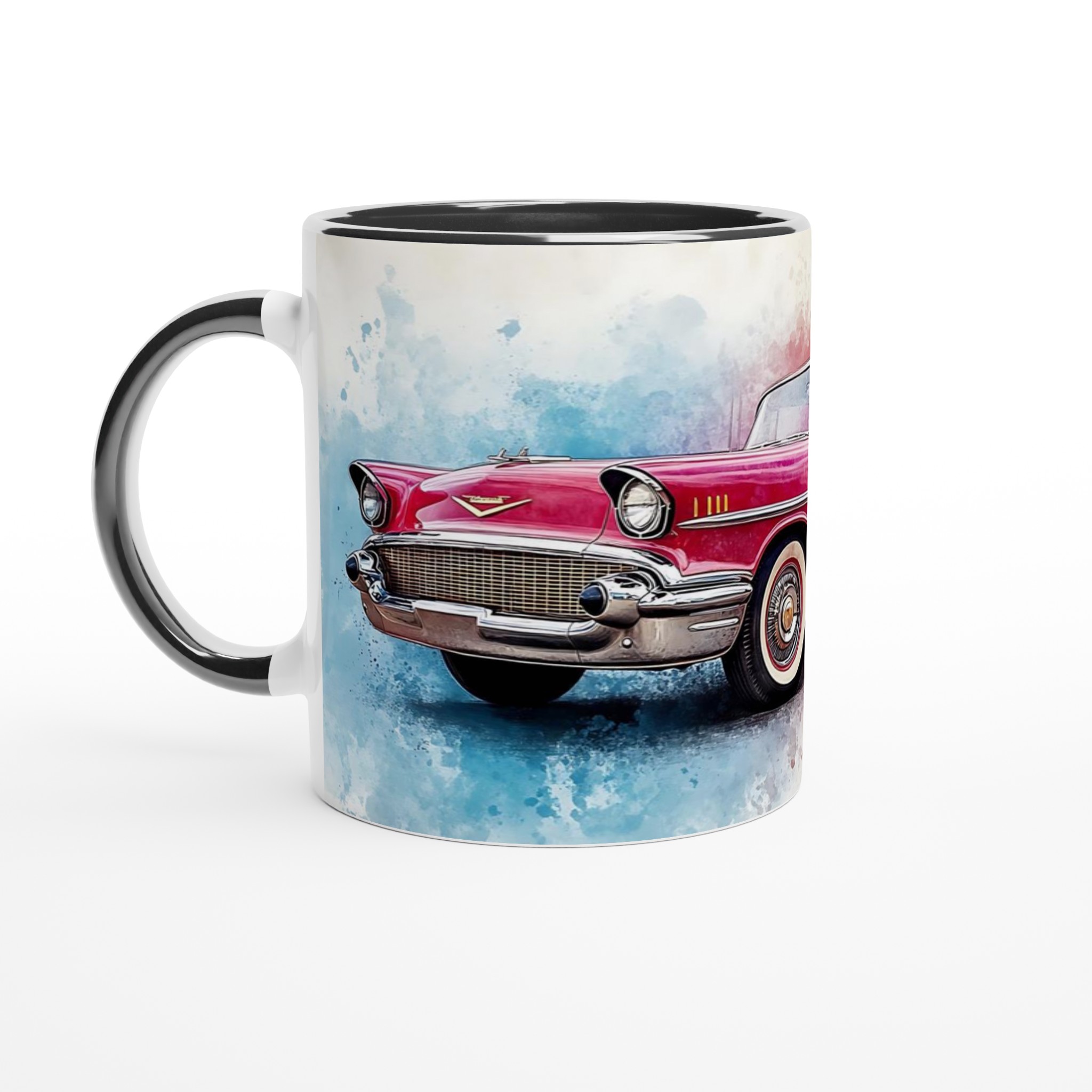 Klassisk 50-tals Bil Akvarellmugg – Nostalgisk Design i Ditt Val av Färg 4 3b26c64a-b78d-4ca2-b3c9-4628025b262e
