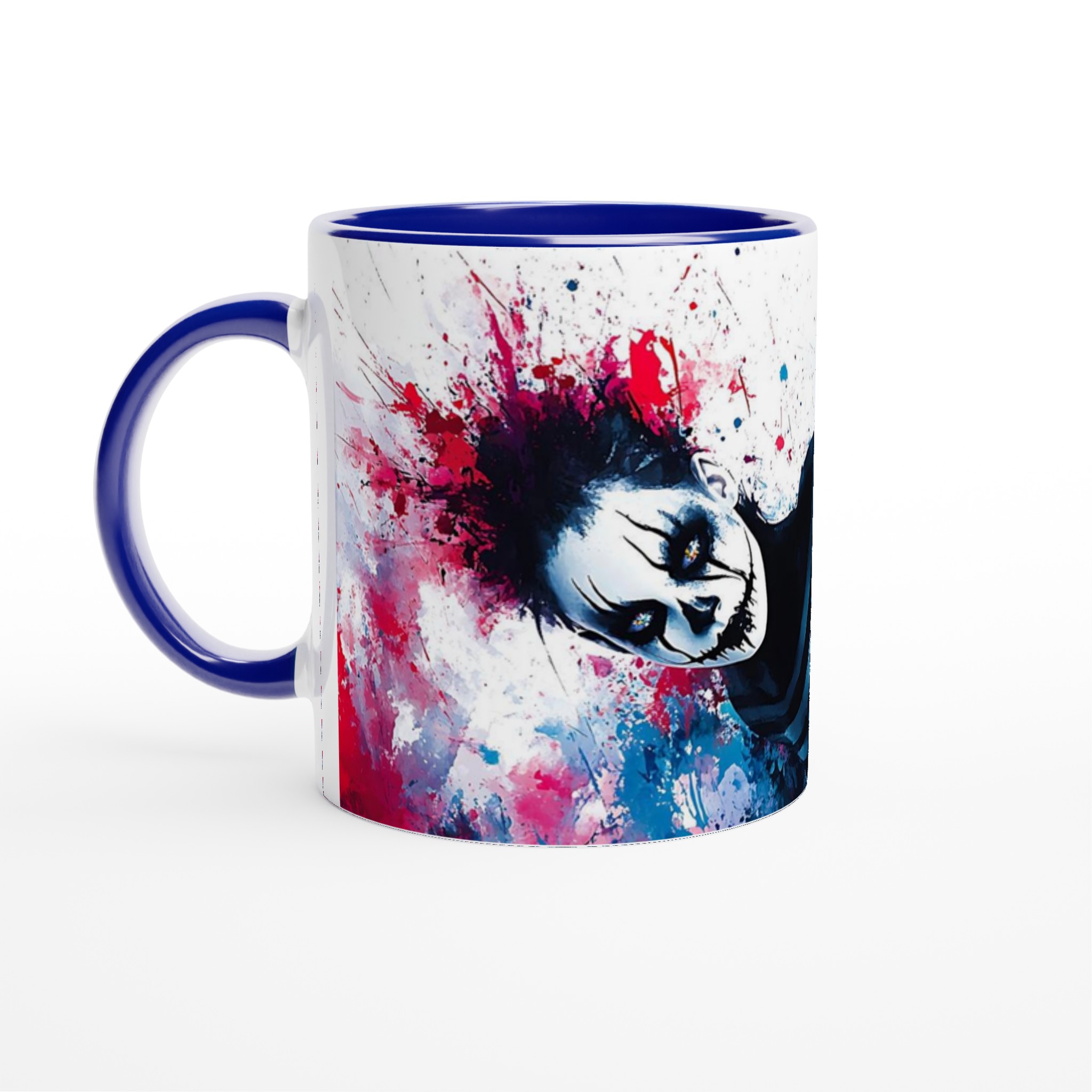 Abstrakt Clownskräck Keramisk Mugg - Levande Konstnärlig Kaffekopp 2 3b30c957-7d83-4420-863d-72500aeba3bc