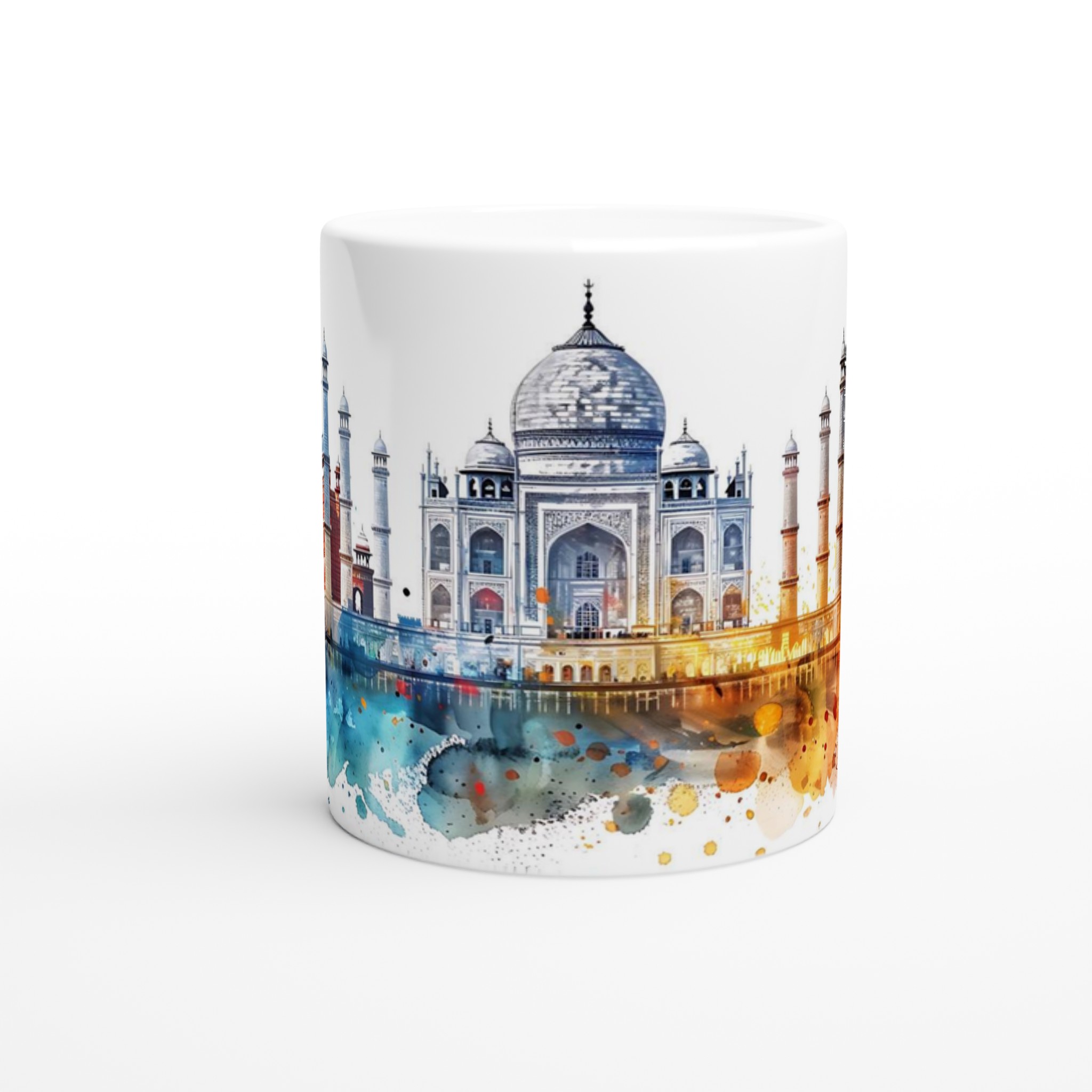 Magisk Taj Mahal Akvarellmugg – 11 oz Keramikmugg i ditt val av sju livfulla färger 8 3b791766-38be-484e-bcf9-64c18967f522