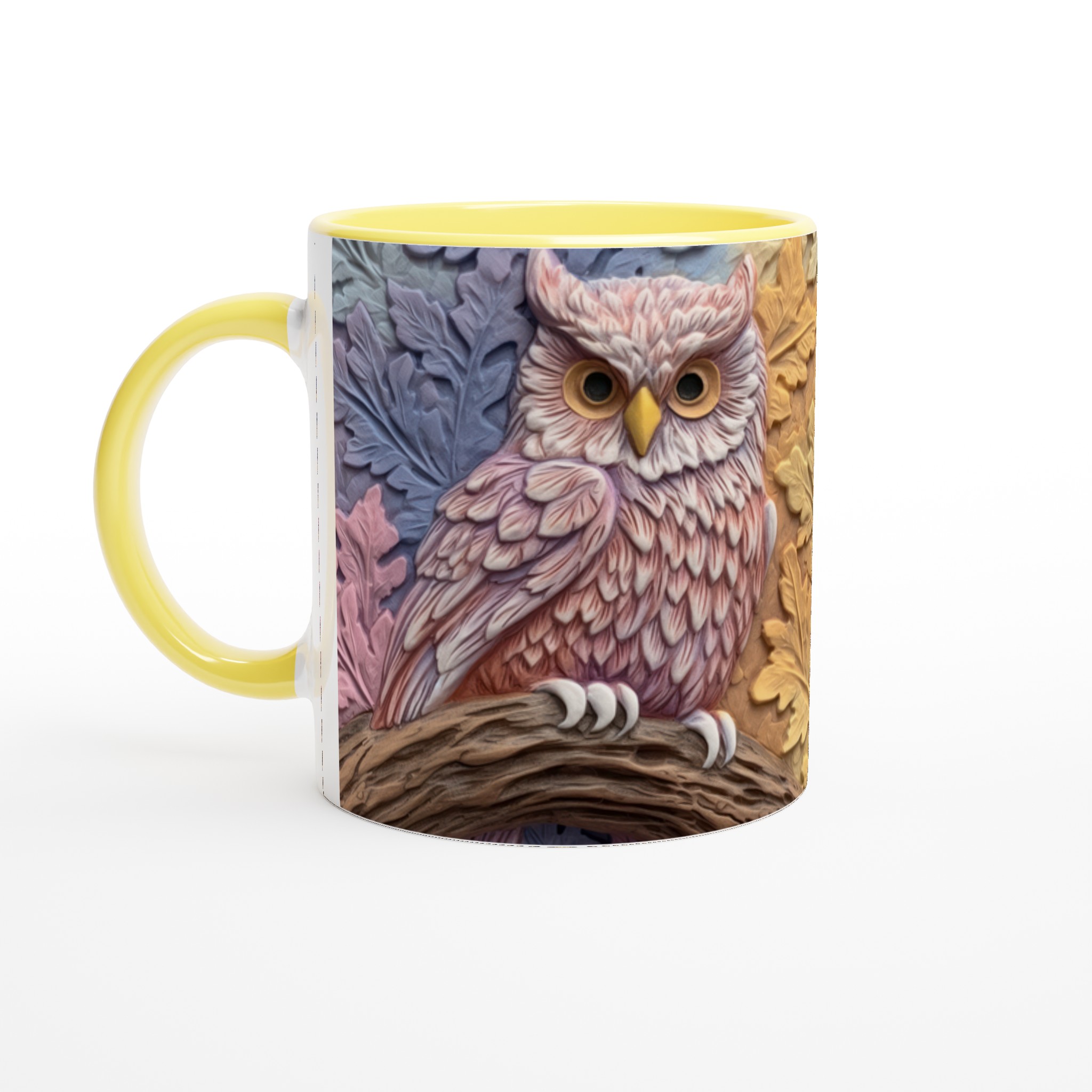 Elegant Keramisk Mugg med Ugglemotiv i Dova Pasteller – Välj Din Färg 3 3b82092b-b0ed-487e-86fe-d7c45de9039b
