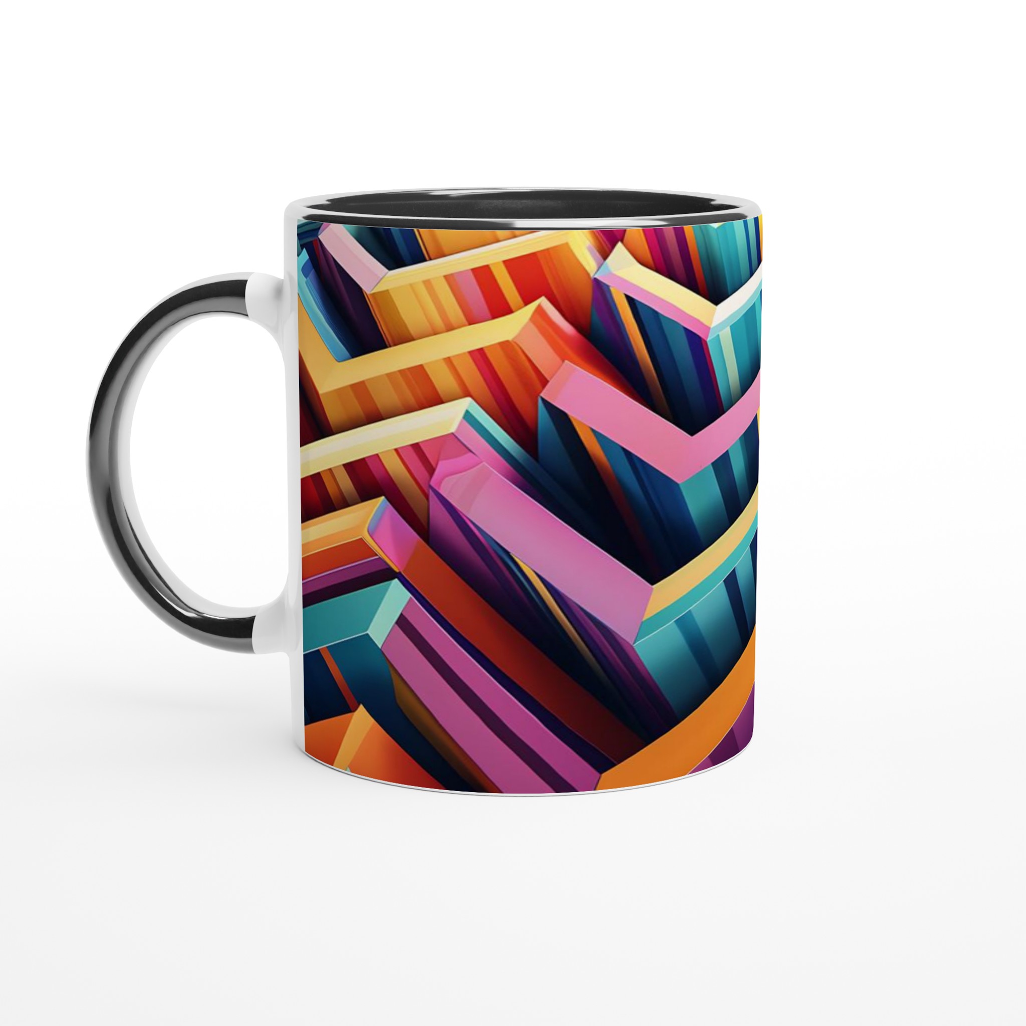 Abstrakt Chevron Mugg – Färgstark Keramik för Din Kaffestund i Valfri Färg! 4 3be6a31b-0f49-4d34-b329-628cbf5eaf07