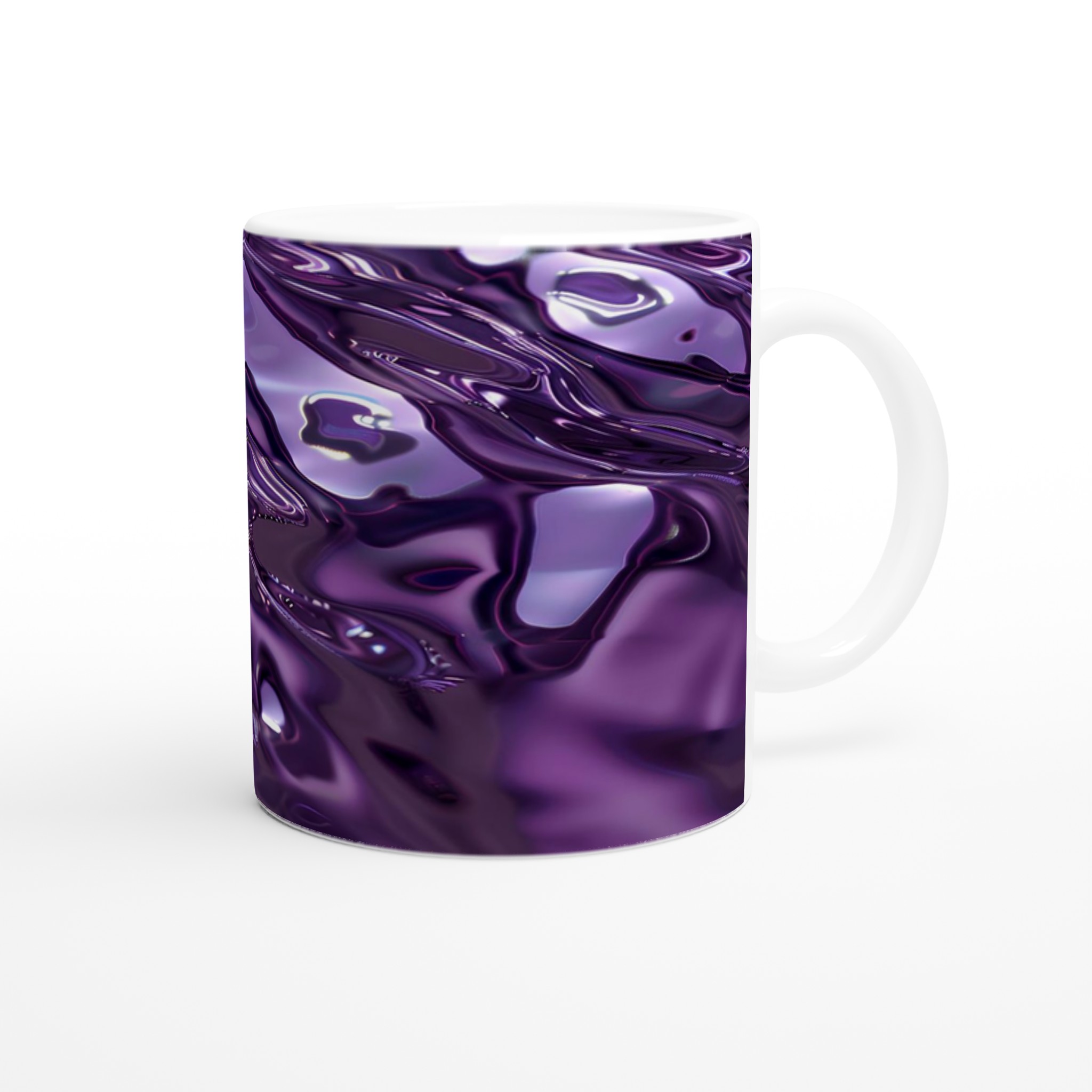 Abstrakt Lila Våg Mugg – 11oz Keramisk Kaffemugg med Hypnotisk Flytande Design 9 3c1c80da-5b95-45fc-a140-03f74f5370af