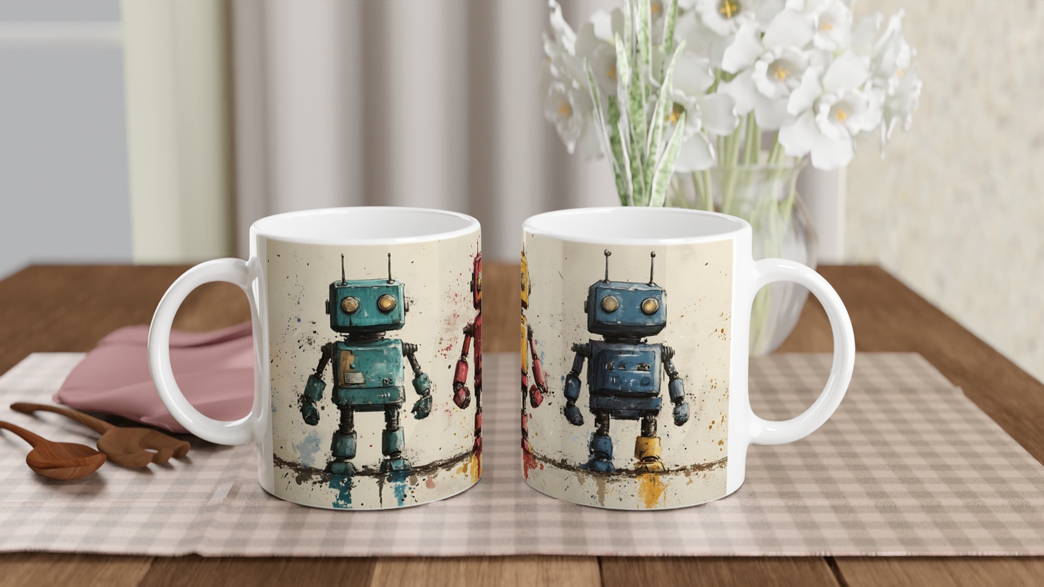Retro Robot Art 11oz Keramikmugg – Din unika mugg i valfri färg 10 3c22115c-7e06-4243-a13e-fe97bcc07b34