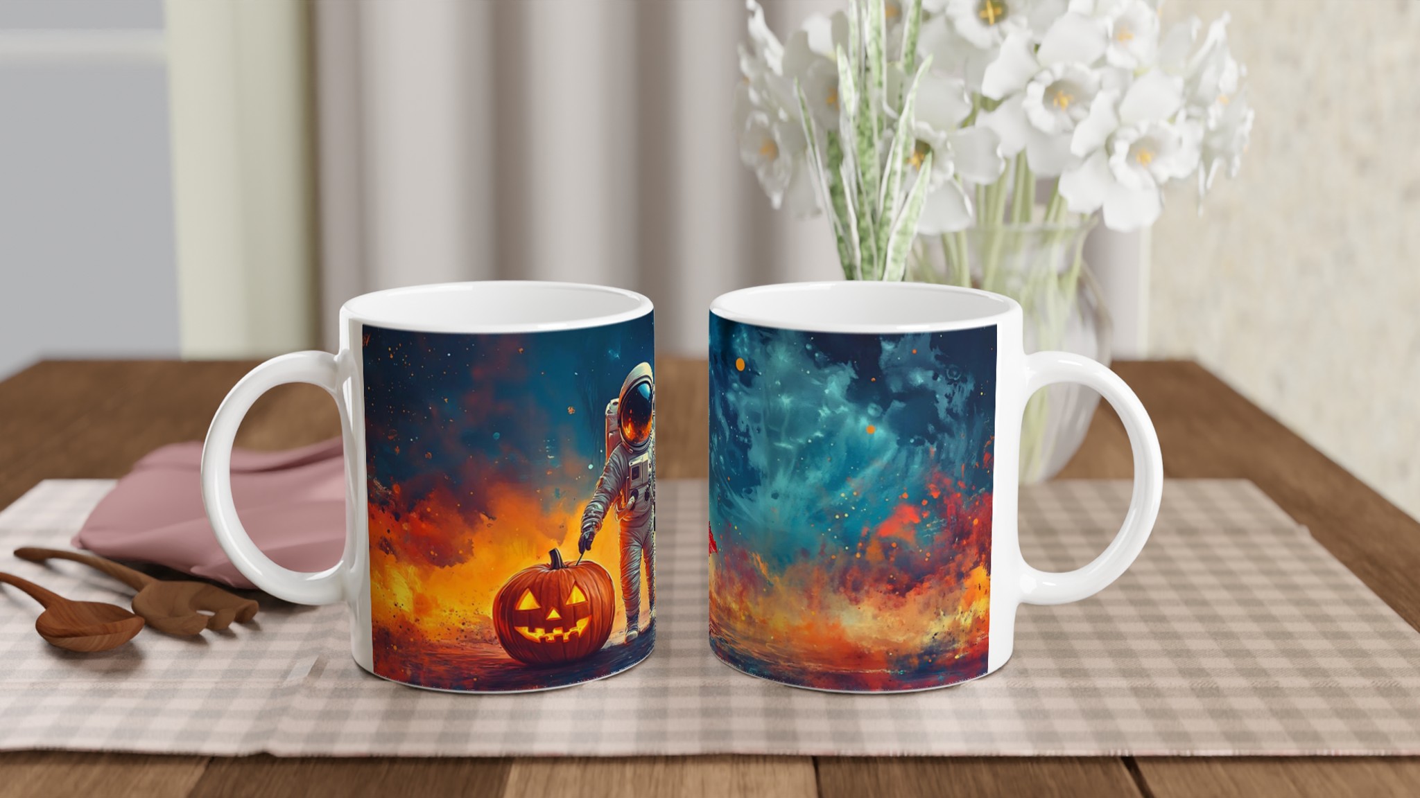 Cosmic Halloween Äventyr Mugg – Rymdresenären & Pumpan i Din Favoritfärg 10 3c6402ce-19ec-4b44-a30f-09de06fb96a1