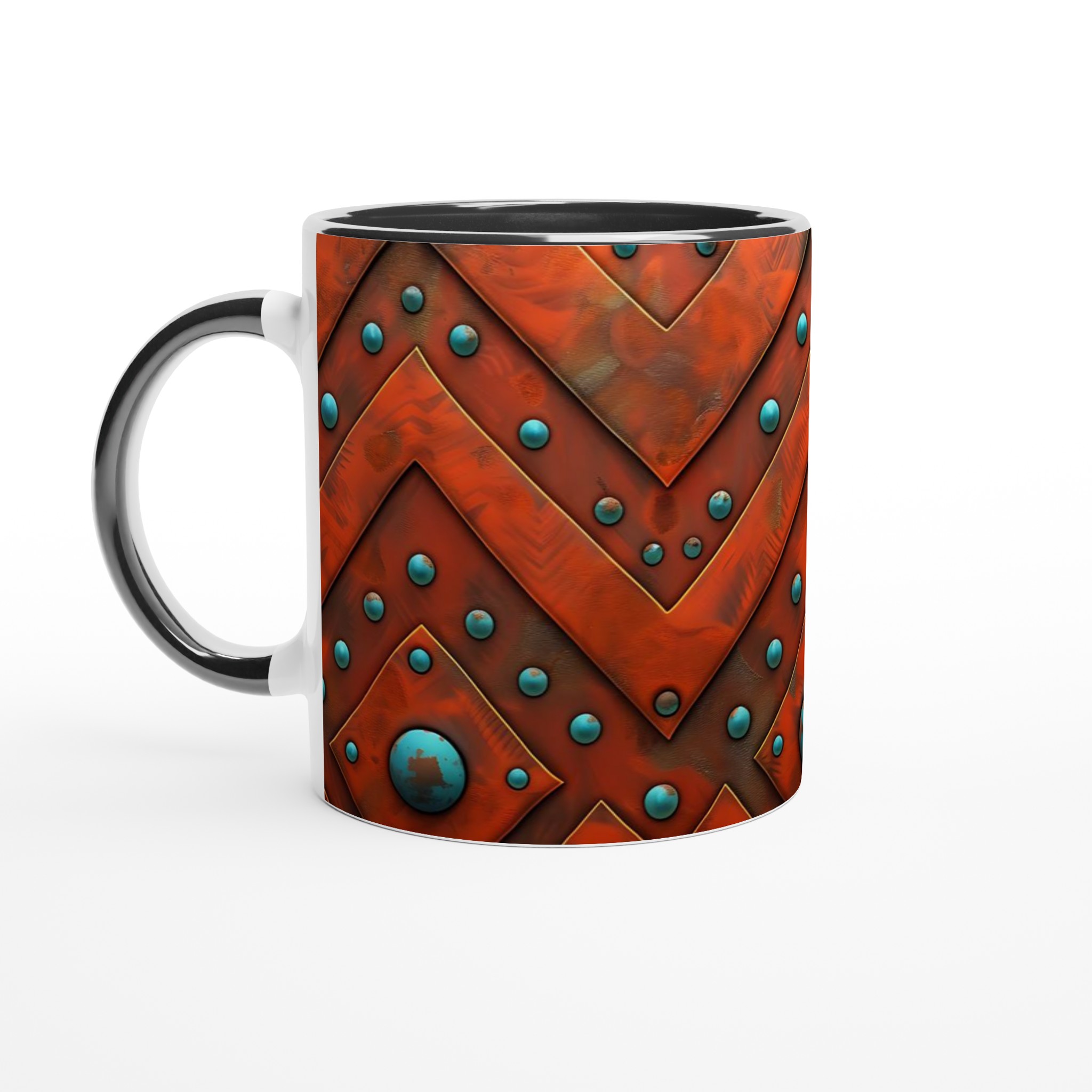 Aztec Rust 11oz Keramikmugg – En touch av forntida elegans i ditt val av färger 4 3c90e3d6-f7b0-47aa-9df1-0376e2a421e4