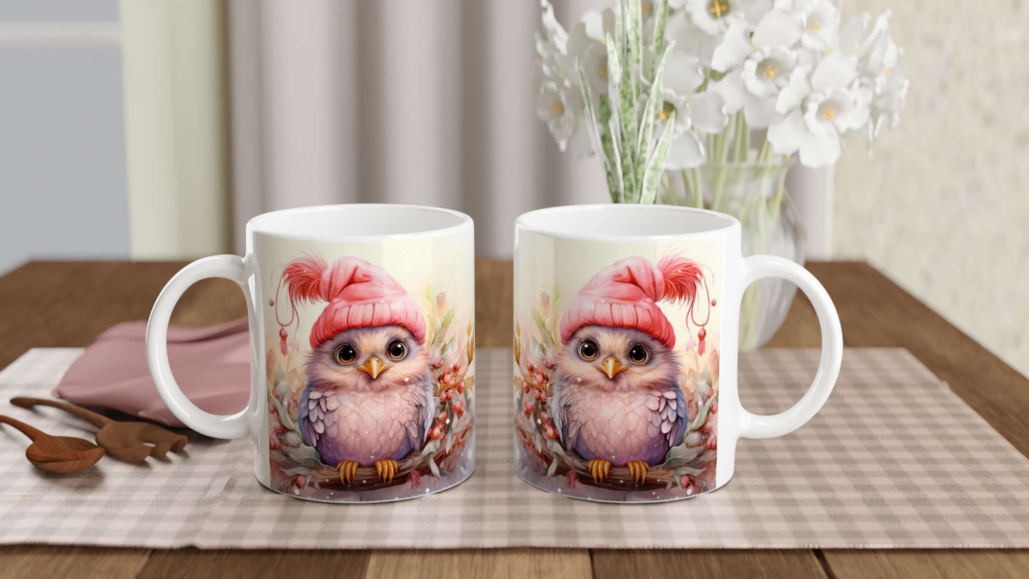 Mysig Uggla Vintermugg – Charmig Keramikmugg i ditt val av sju färger, 11oz 10 3c9215c7-a75c-4d5d-aa12-825bfaaff2c0